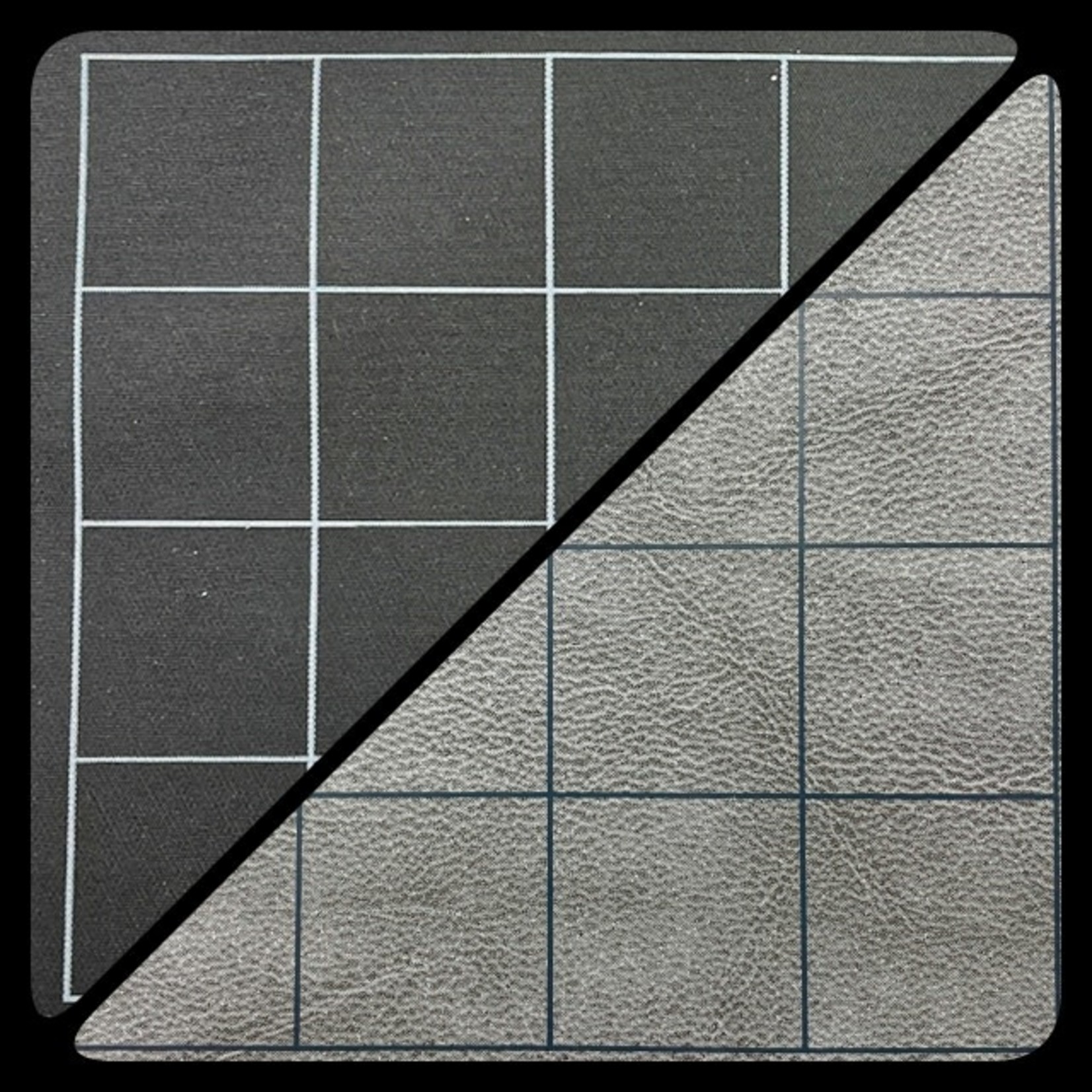 Chessex Battle Mat 96480 Small Square 26x 23.5 inch Reversible Black Grey