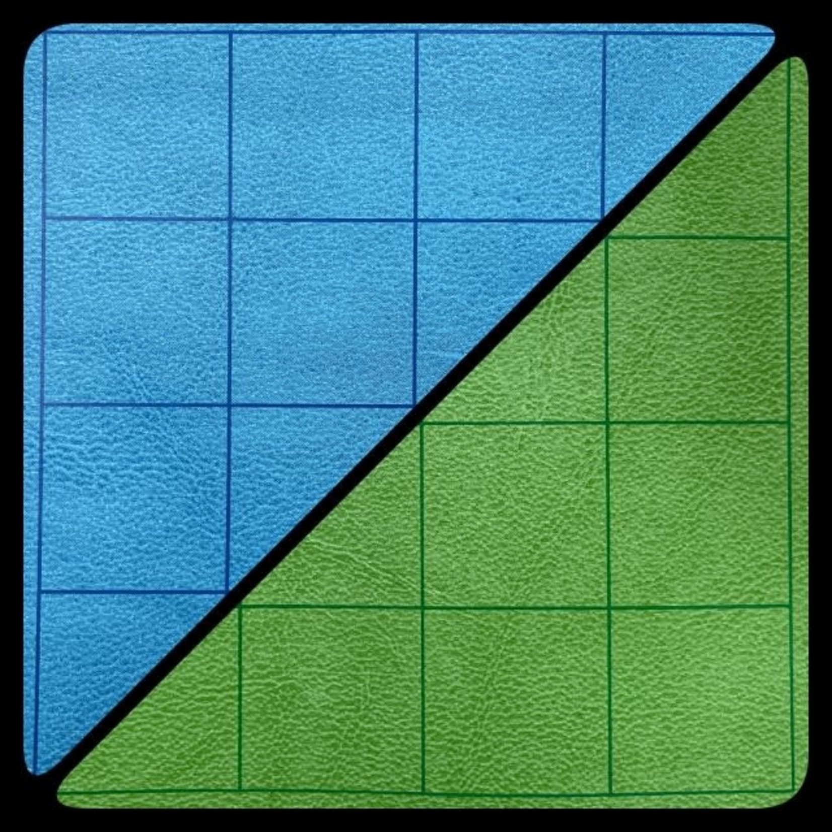 Chessex Battle Mat 97465 Megamat Square 34.5x48 inch Reversible Blue Green