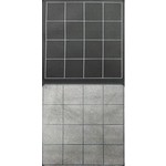 Chessex Battle Mat 97480 Megamat Square 34.5x48 inch Reversable Black Grey