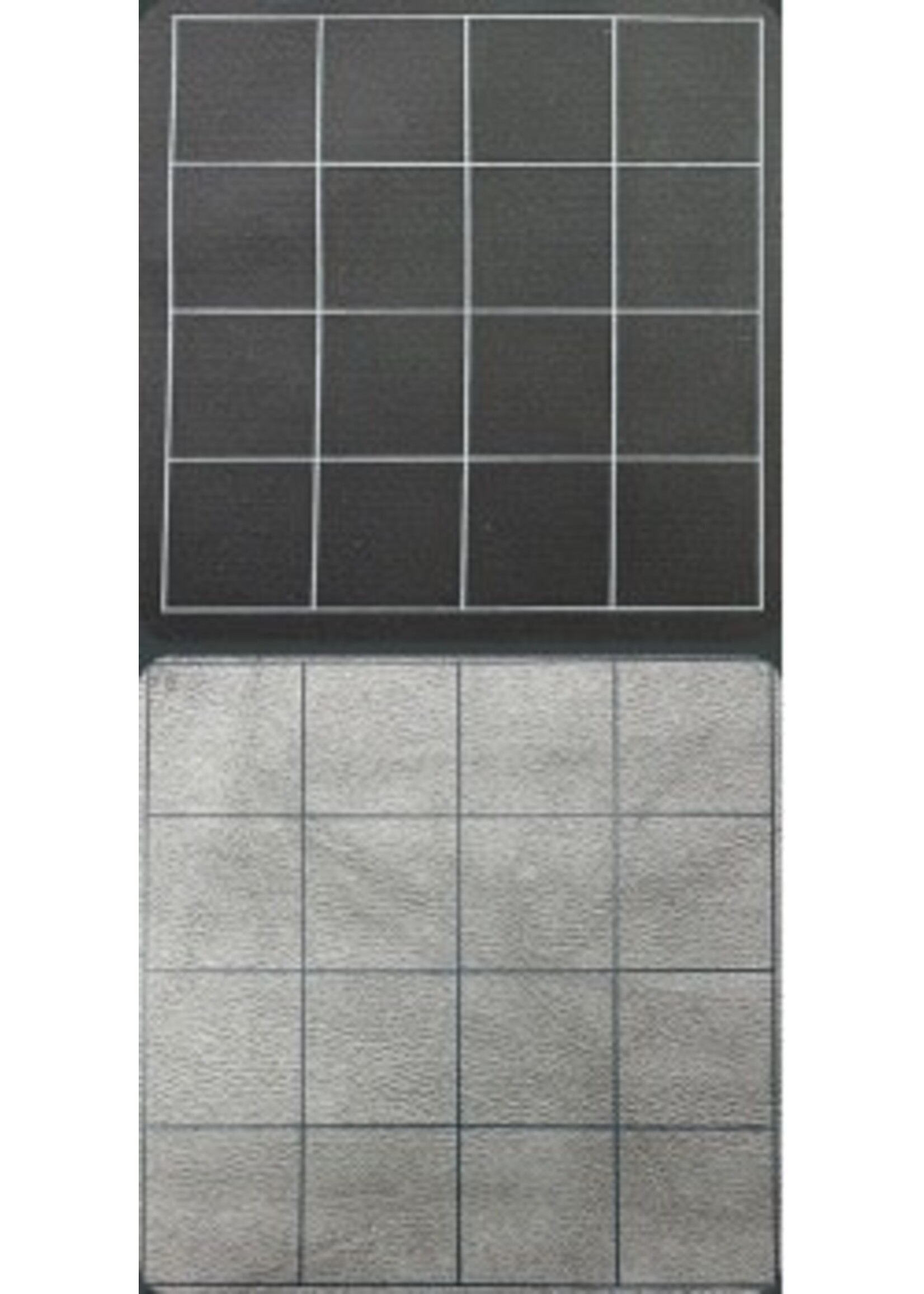 Chessex Battle Mat 97480 Megamat Square 34.5x48 inch Reversable Black Grey