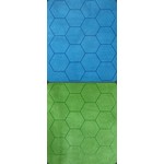 Chessex Battle Mat 97665 Megamat Hex 34.5x48 inch Reversible Blue Green