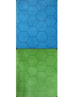Chessex ***Battle Mat 97665 Megamat Hex 34.5x48 inch Reversible Blue Green