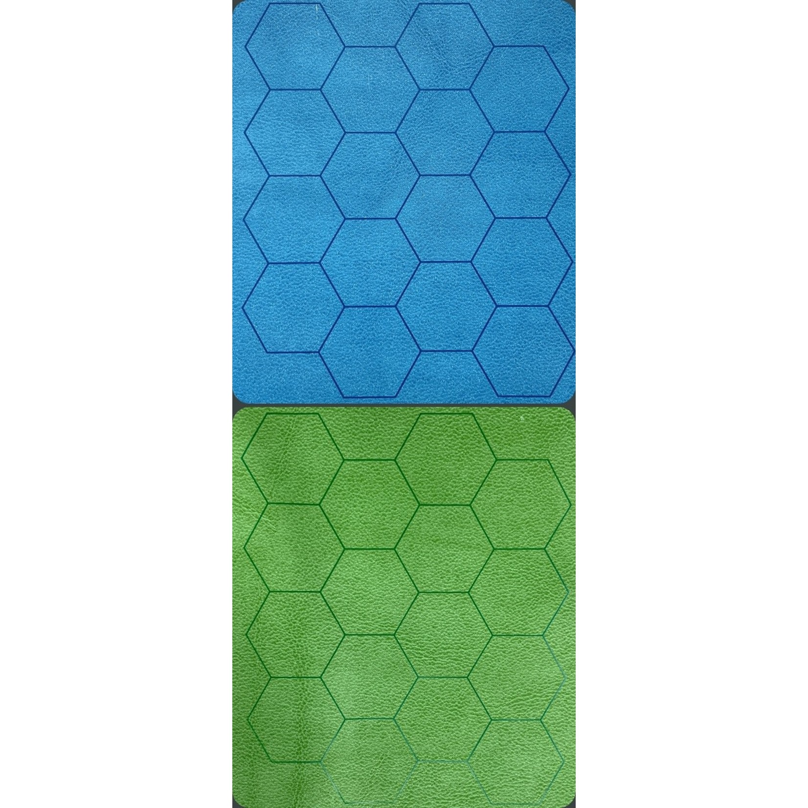 Chessex Battle Mat 97665 Megamat Hex 34.5x48 inch Reversible Blue Green