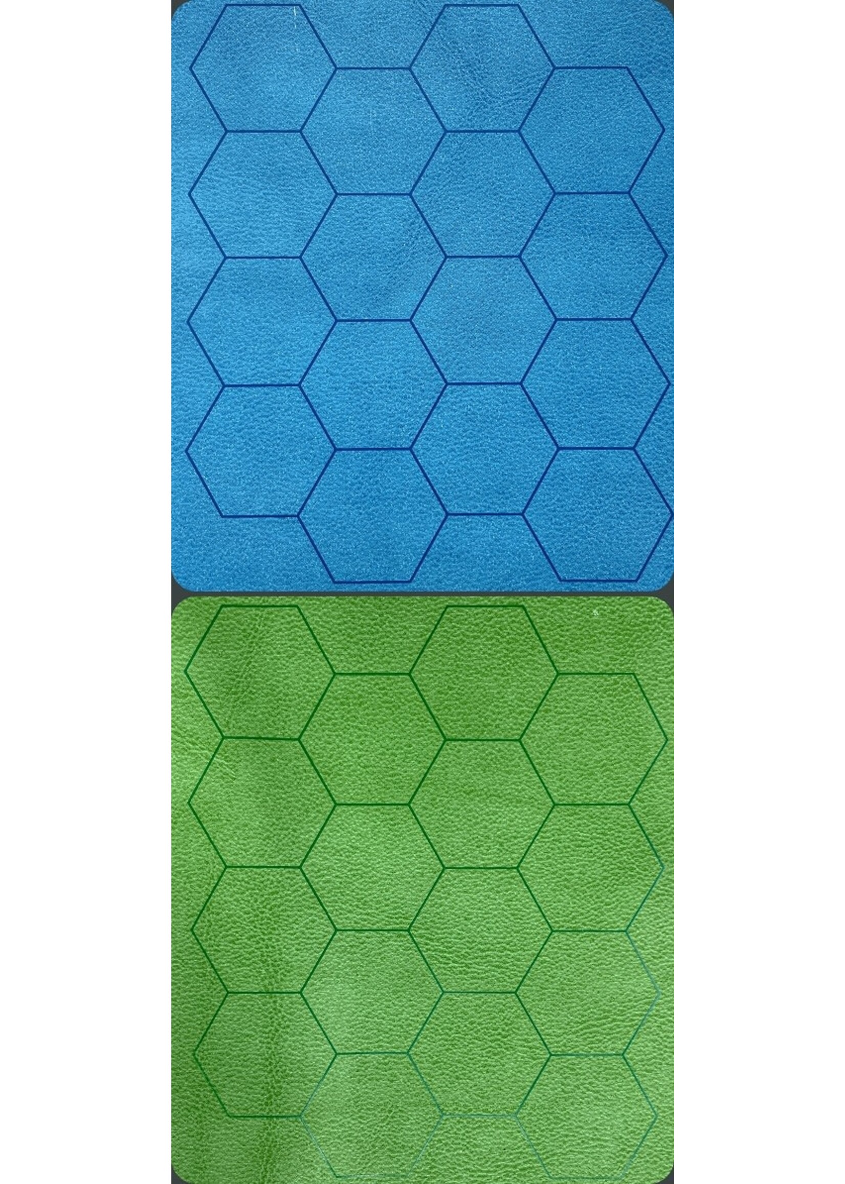 Chessex ***Battle Mat 97665 Megamat Hex 34.5x48 inch Reversible Blue Green