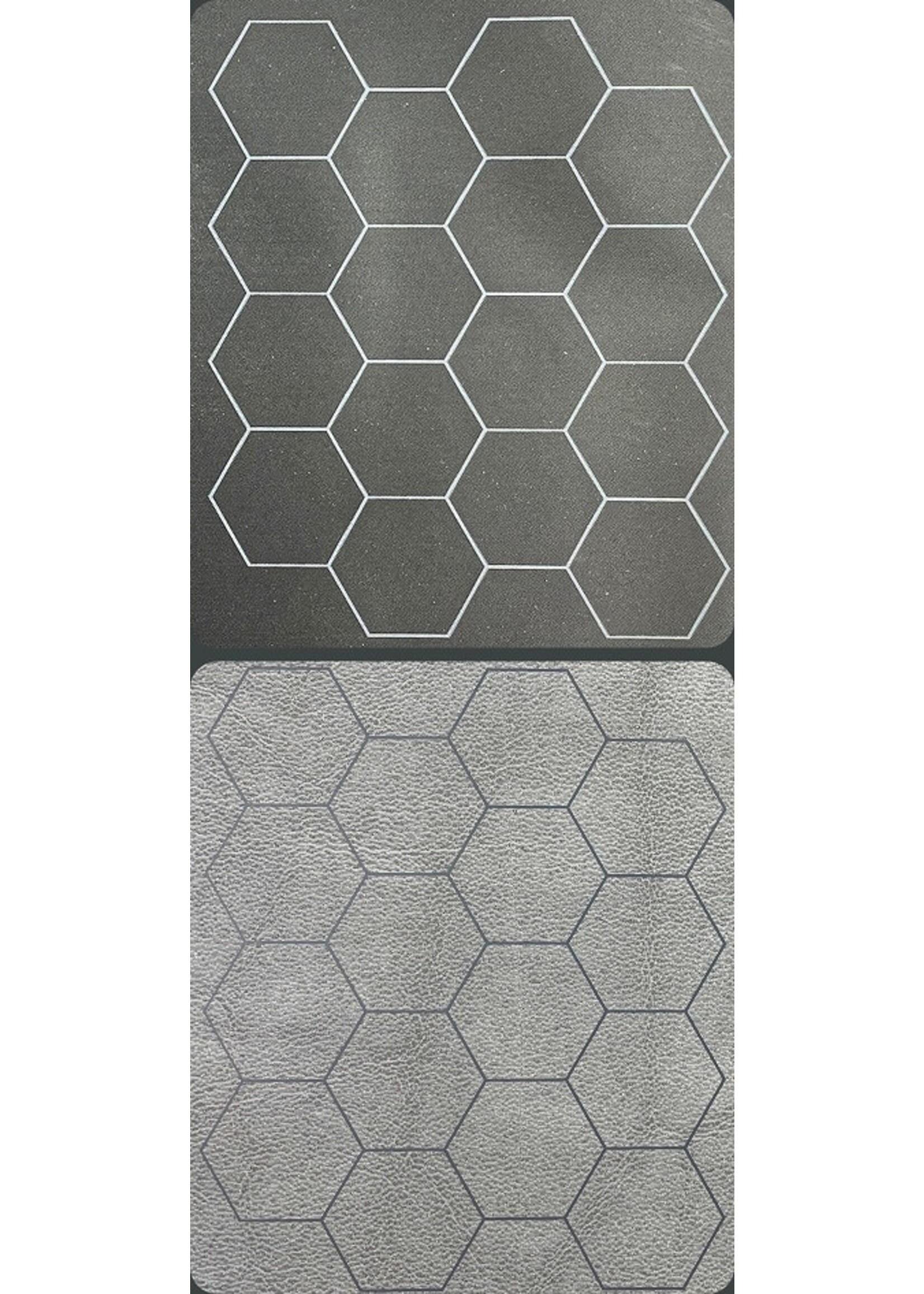 Chessex ***Battle Mat 97680 Megamat Hex 34.5x48 inch Reversible Black Grey