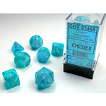 Chessex Dice RPG 27465 7pc Cirrus Aqua/Silver