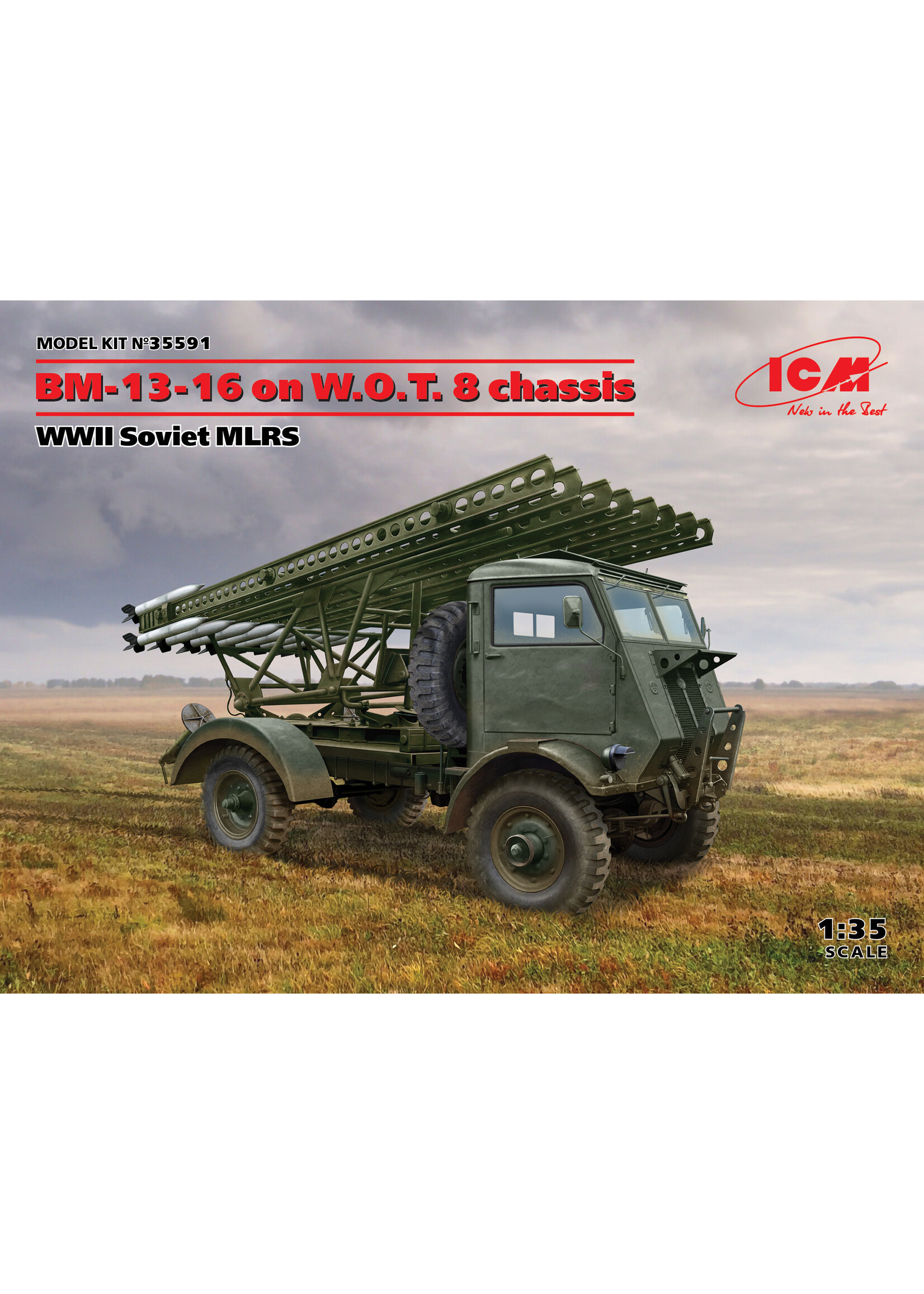 ICM ***zzICM35591 BM-13-16 WOT 8 Chassis WWII Soviet MLRS (1/35)