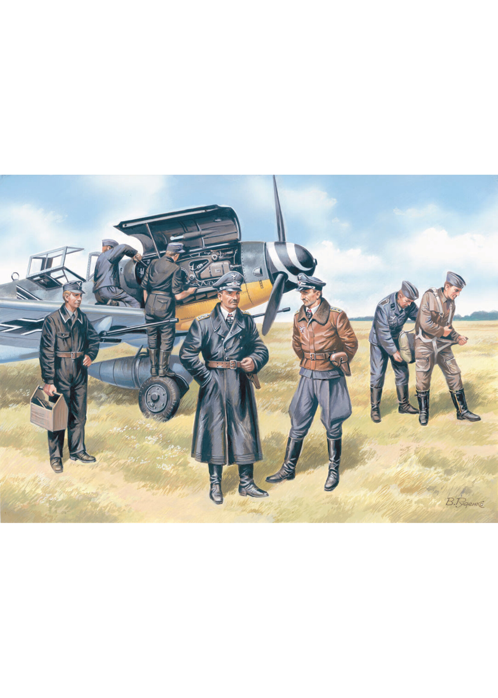 ICM ***zzICM48082 Luftwaffe Pilots & Ground Personnel 1939-1945 (1/48)