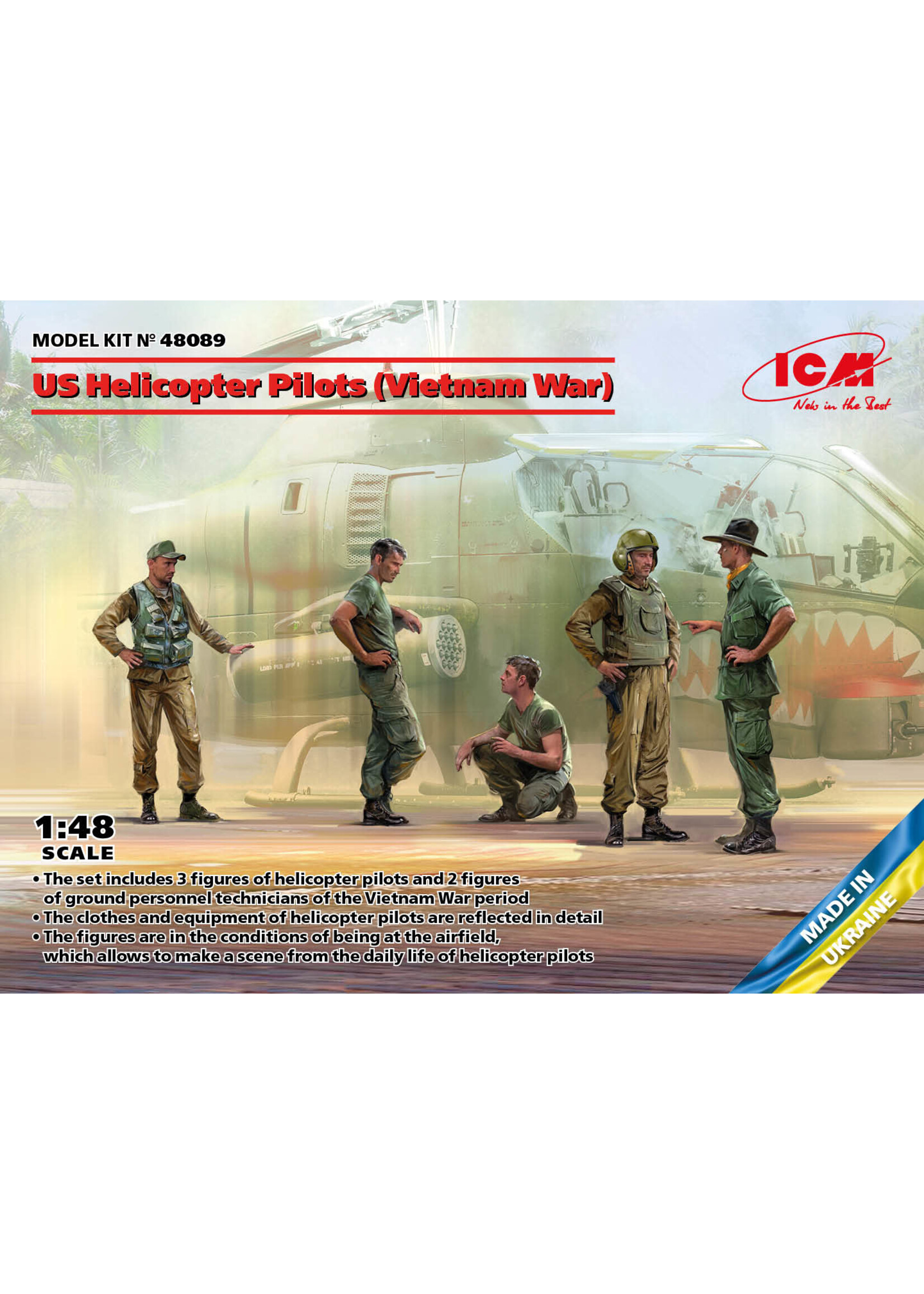 ICM ***ICM48089 US Helicopter Pilots Vietnam War (1/48)