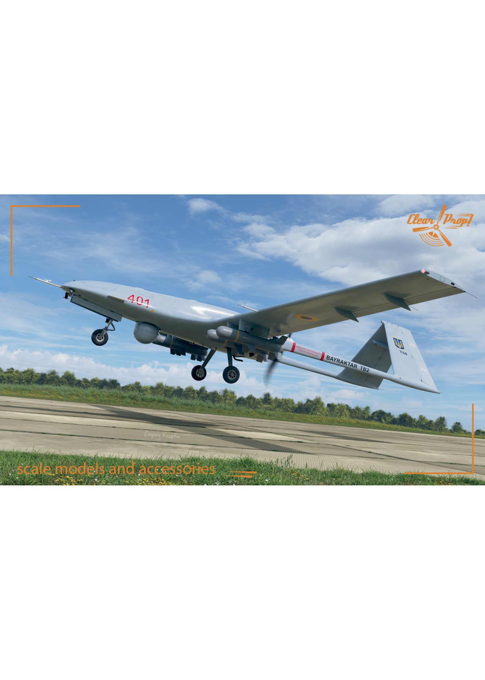 Clear Prop ***CP4809 Bayraktar TB.2 Unmanned Aerial Vehicle (1/48)