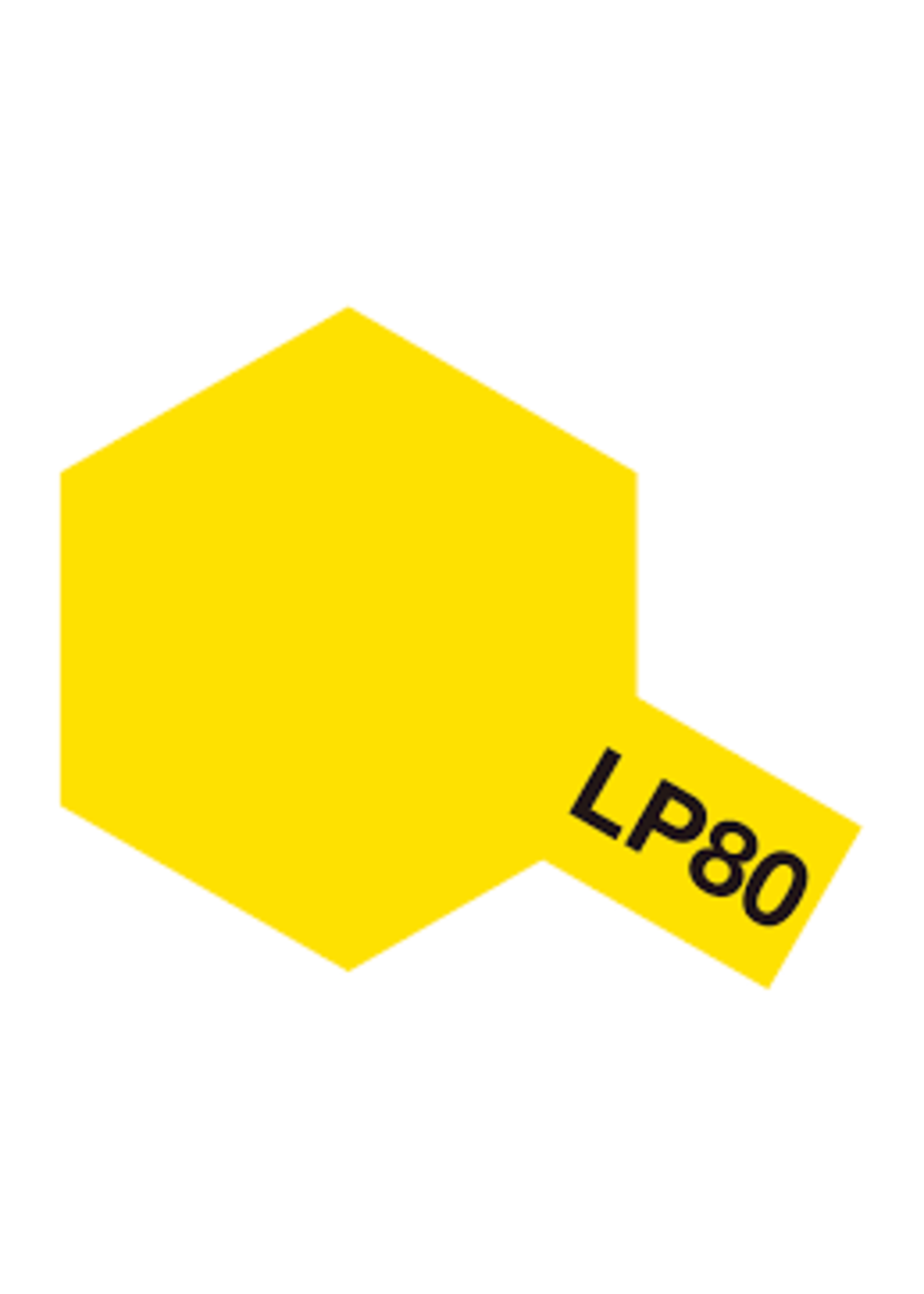 Tamiya TAMLP80 Lacquer Flat Yellow (10ml)