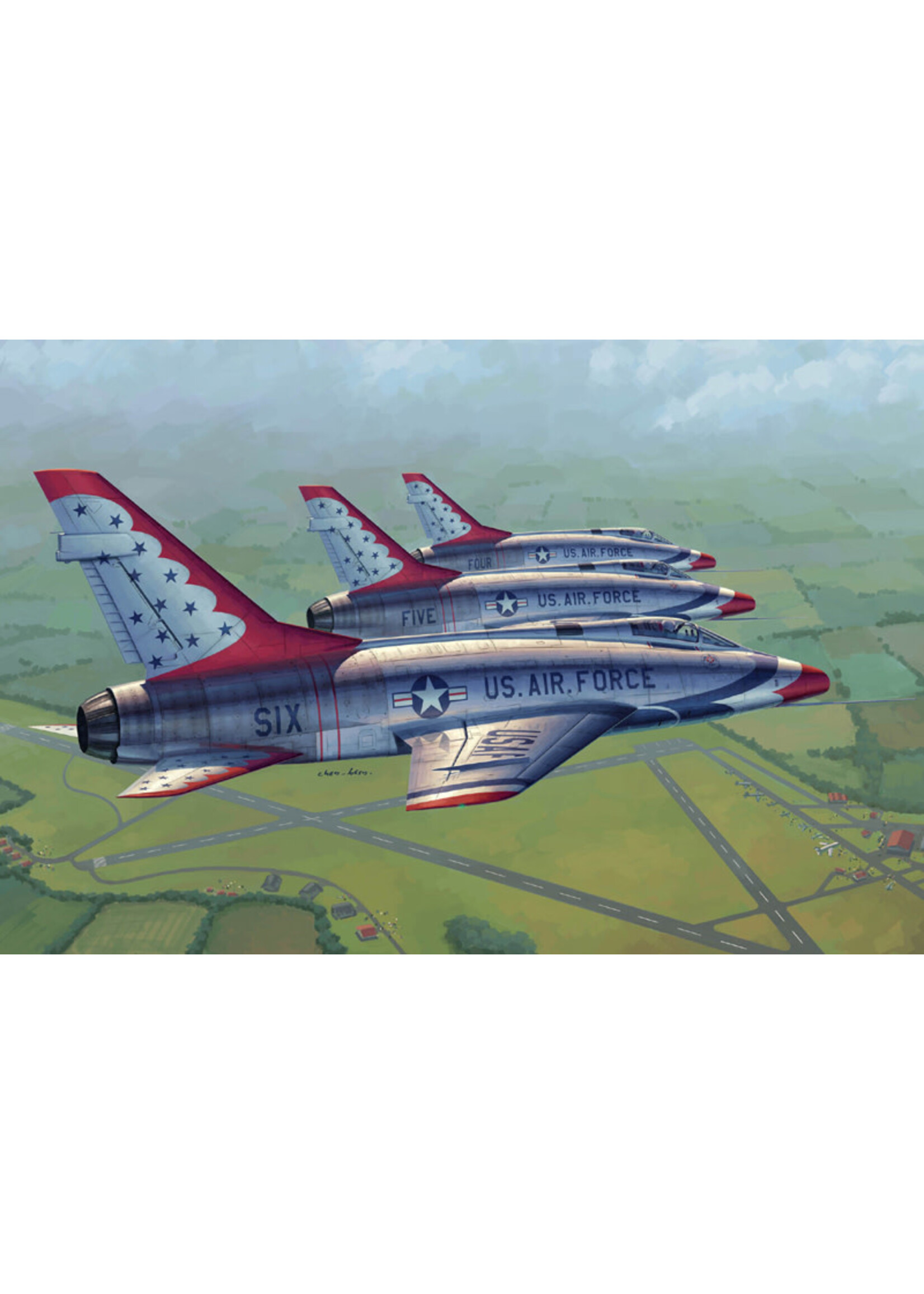 Trumpeter ***zTRU02822 F-100D Thunderbirds Livery (1/48)