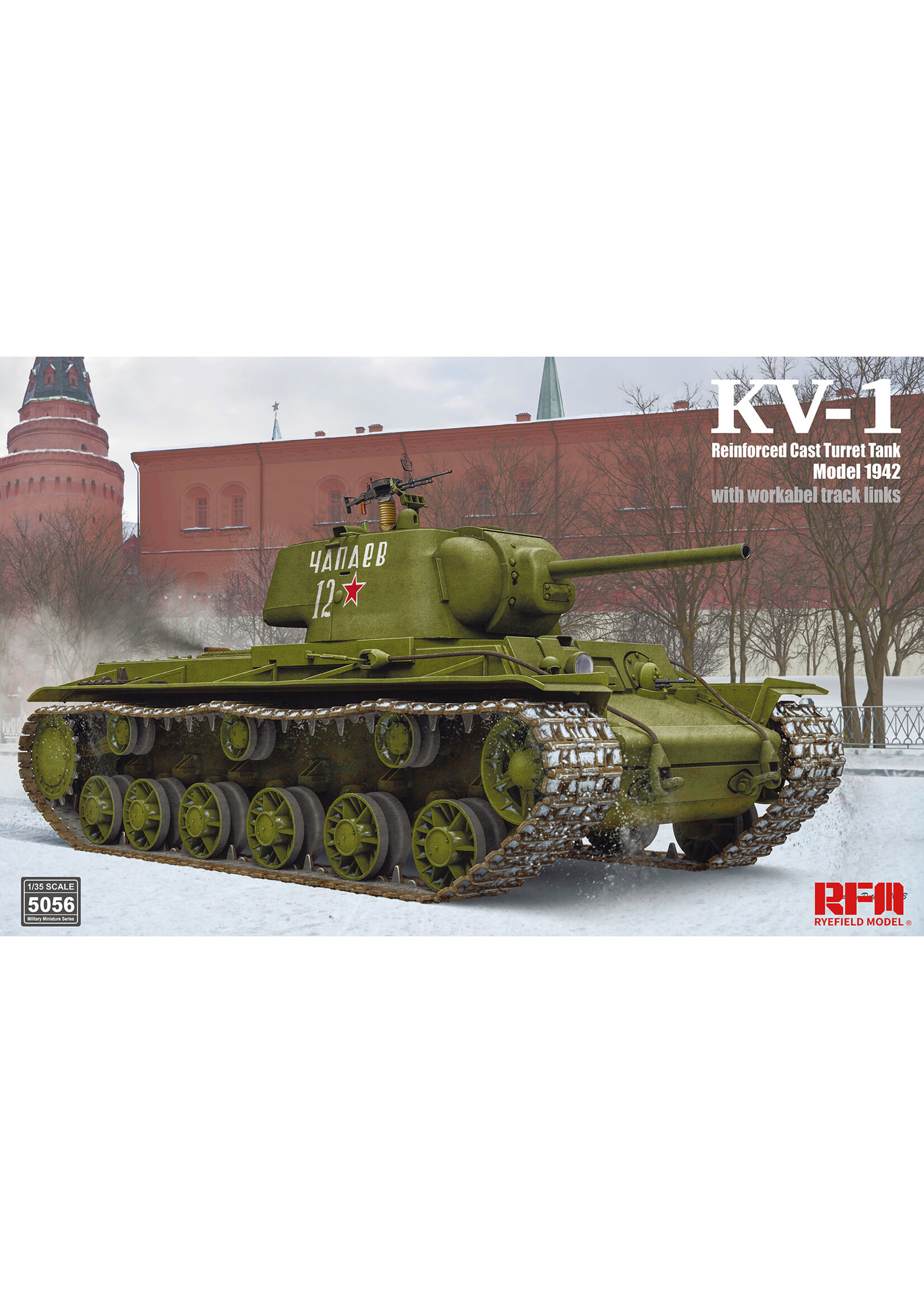 Rye Field Model RFMRM5056 KV-1 Model 1942 Reinforced Cast Turret (1/35)
