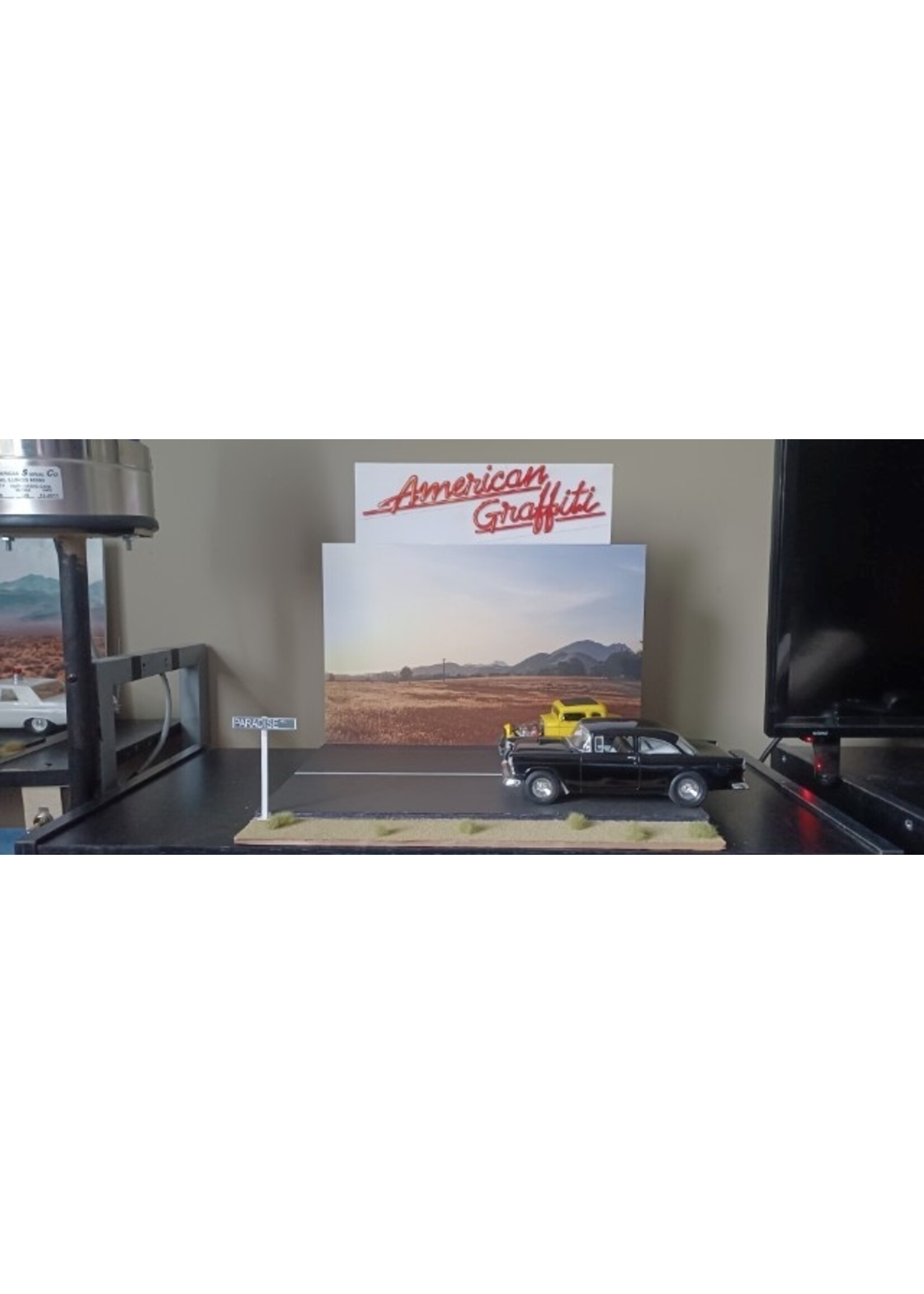 Falfa's '55 Chevy & Milner's '32 Deuce Coupe - by Rob Berreth