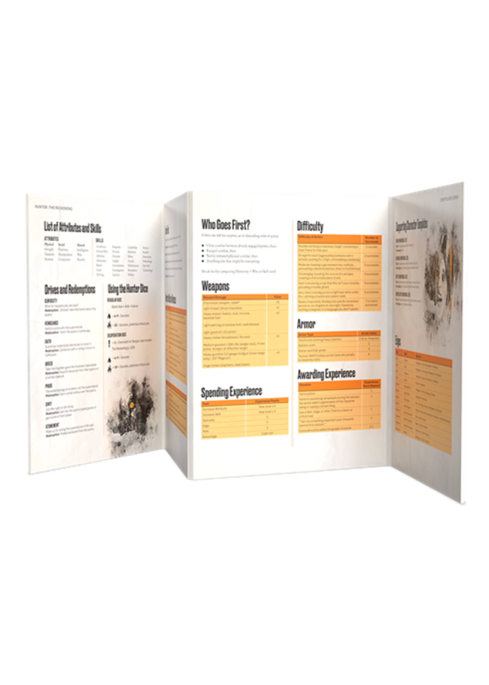 Renegade Game Studios ***Hunter The Reckoning RPG Storyteller Screen