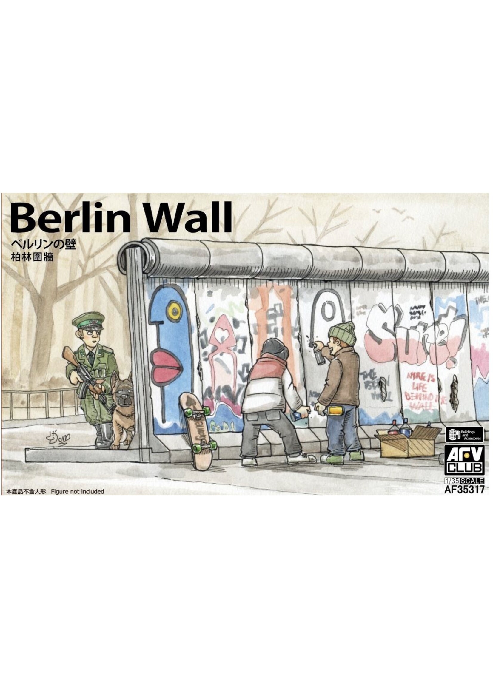 AFV Club ***AFV35317 Berlin Wall 3pc Set (1/35)