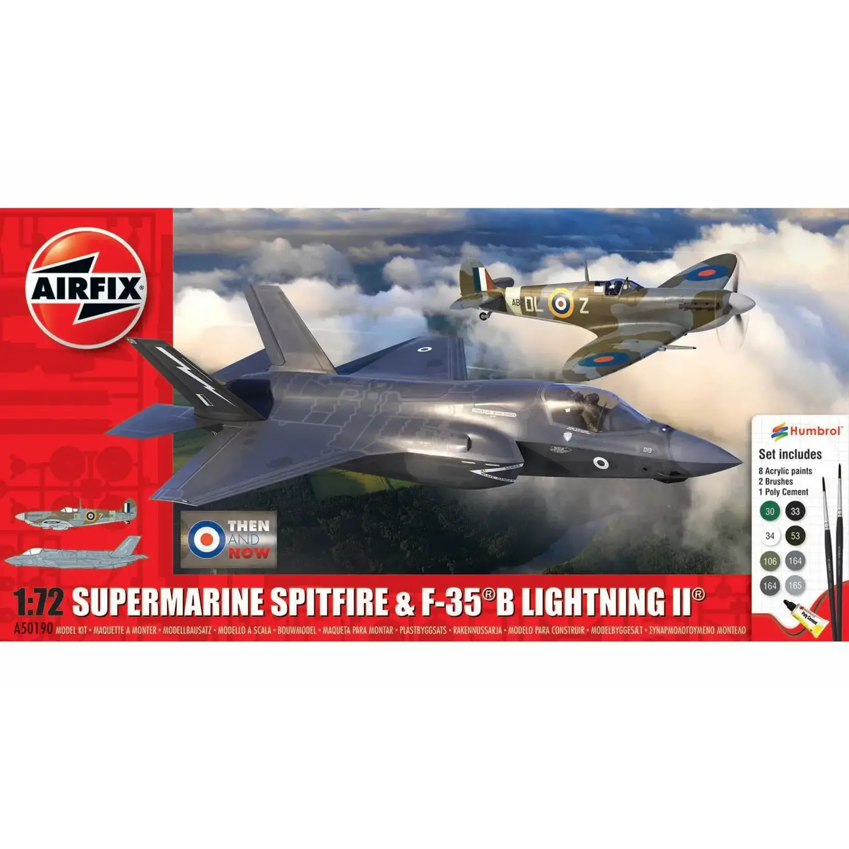 Airfix AIR50190 Supermarine Spitfire & F-35B Lightning II (1/72)