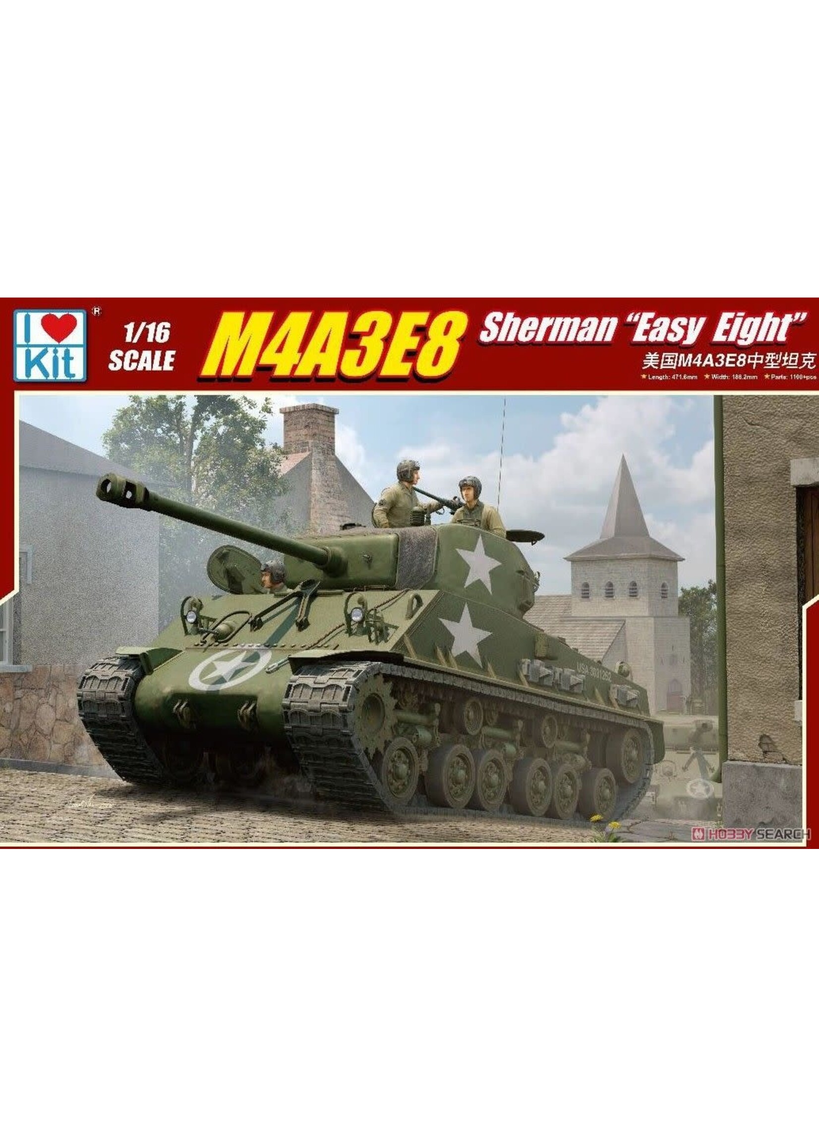 I Love Kit ***ILK61615 M4A3E8 Sherman Easy Eight (1/16)