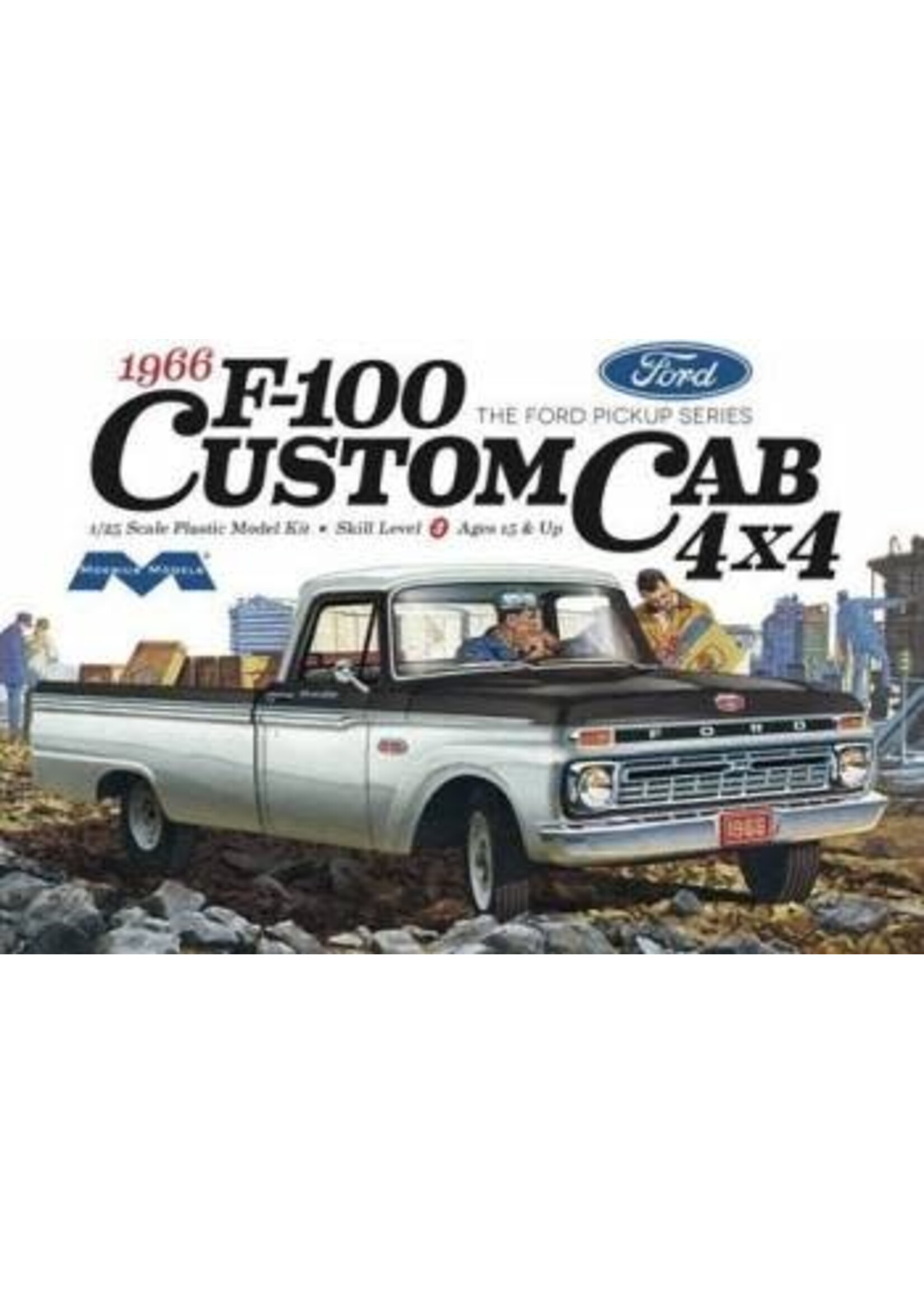 Moebius MOE1236 1966 Ford F100 Custom Cab 4x4 (1/25)