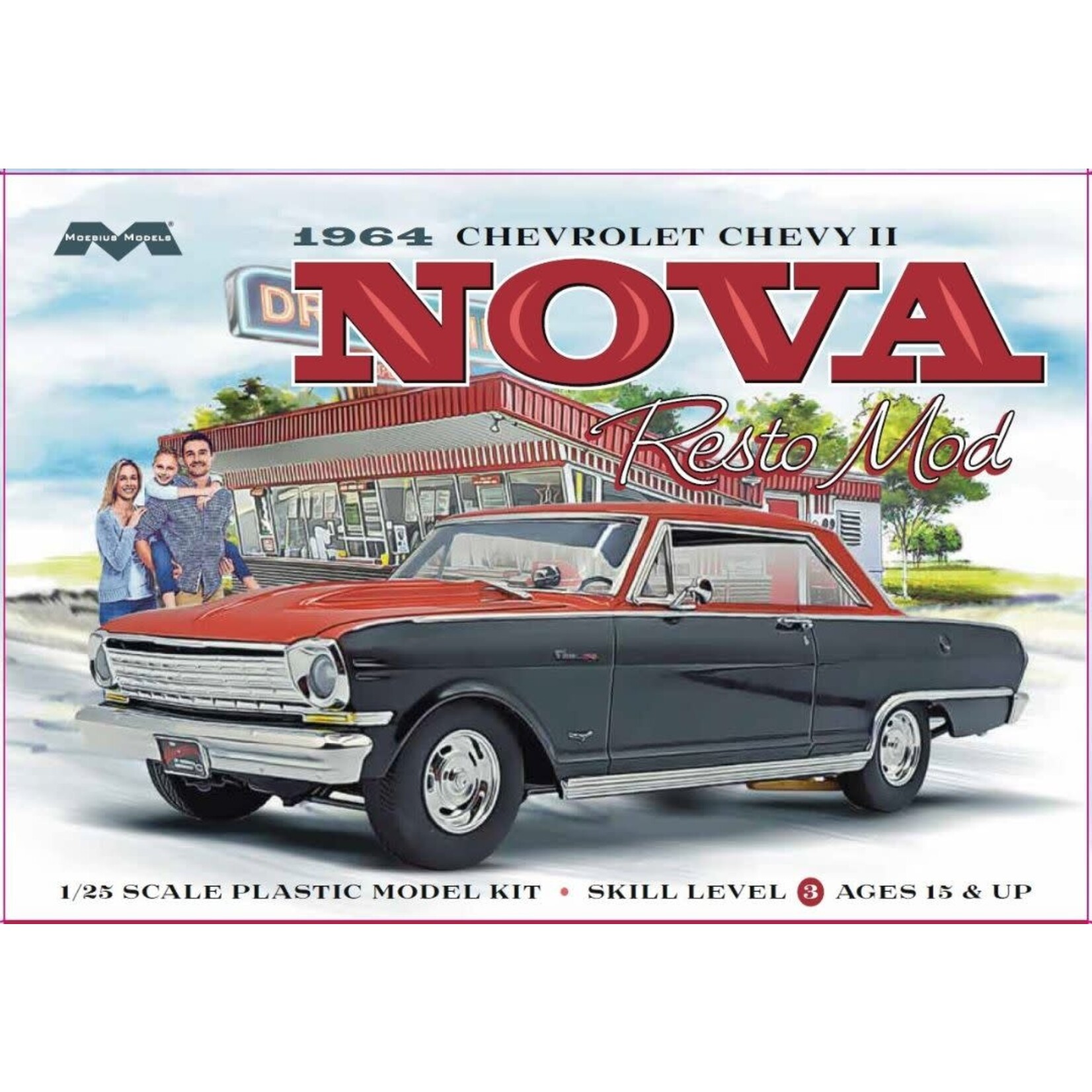 Moebius MOE2321 1964 Chevy II Nova Resto Mod (1/25)