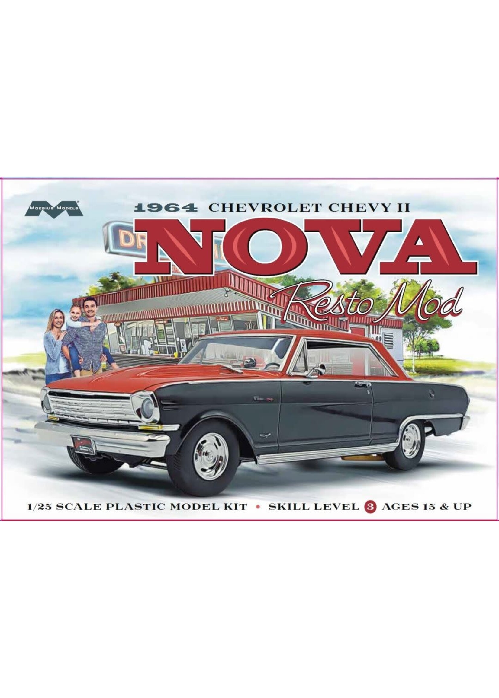 Moebius MOE2321 1964 Chevy II Nova Resto Mod (1/25)
