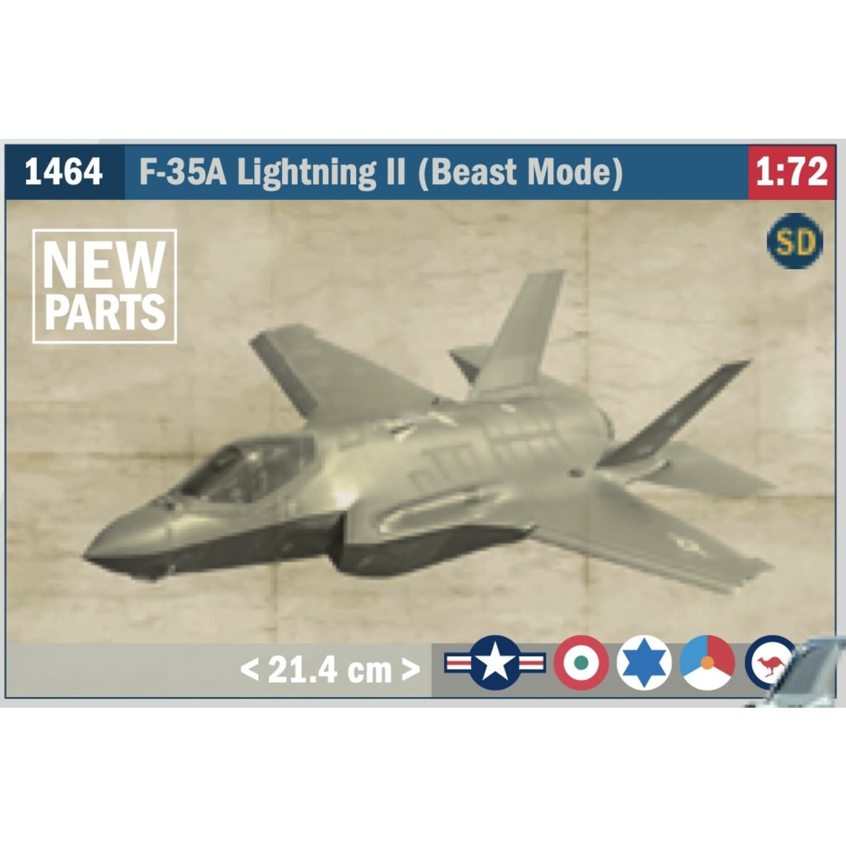 Italeri ITA1464 F-35A Lightning II Beast Mode (1/72)