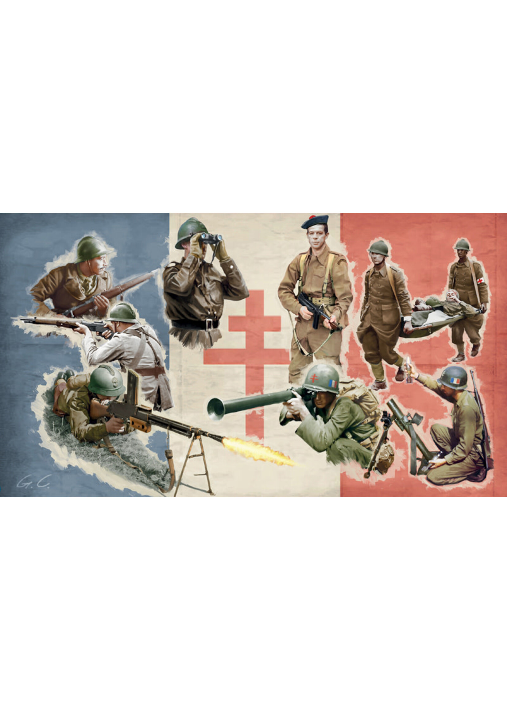 Italeri ITA6189 WWII Free French Infantry (1/72)