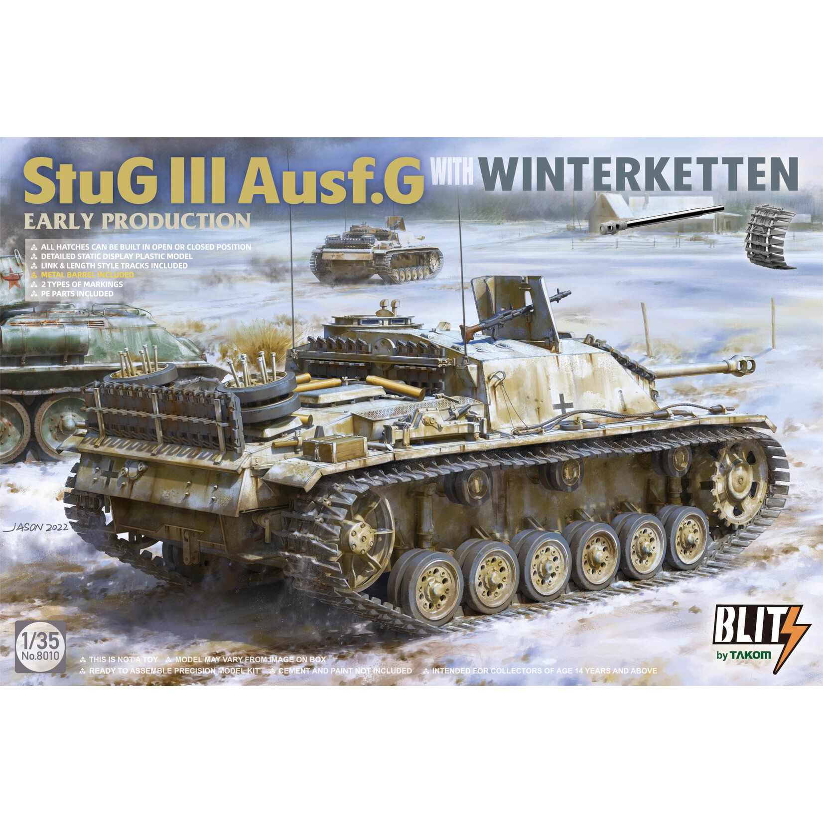 Takom TAK8010 StuG.III Ausf.G with Winterketten (1/35)