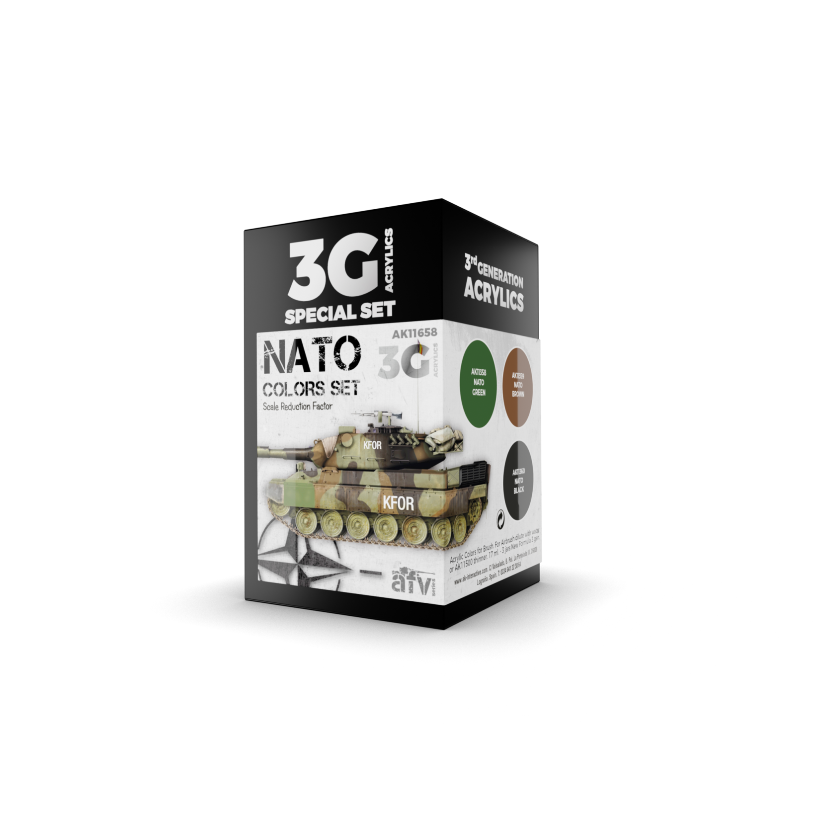 AK Interactive AK11658 3G Special Set NATO Colors Set