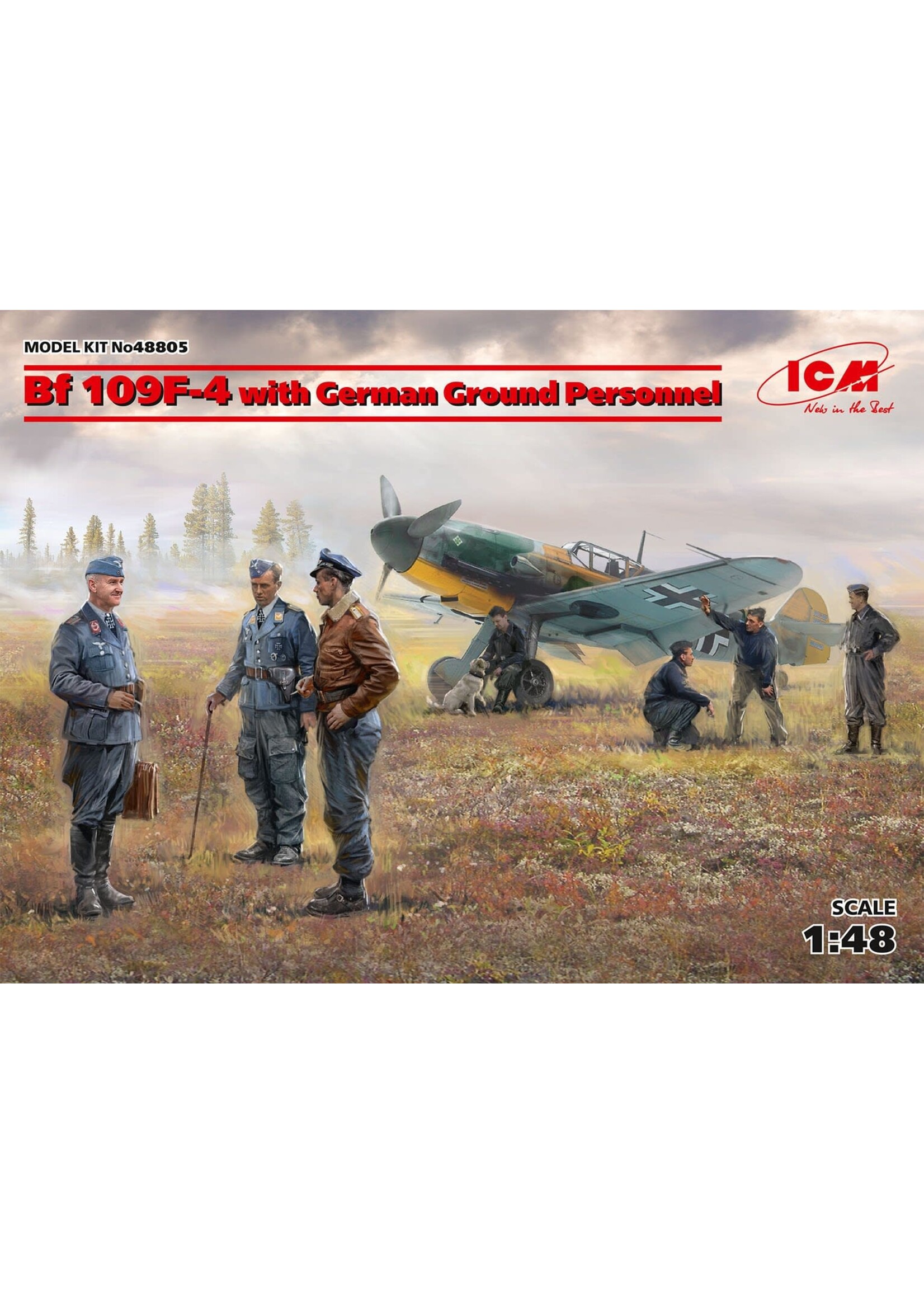 ICM ***ICM48805 Bf109F-4 with German Ground Personnel (1/48)
