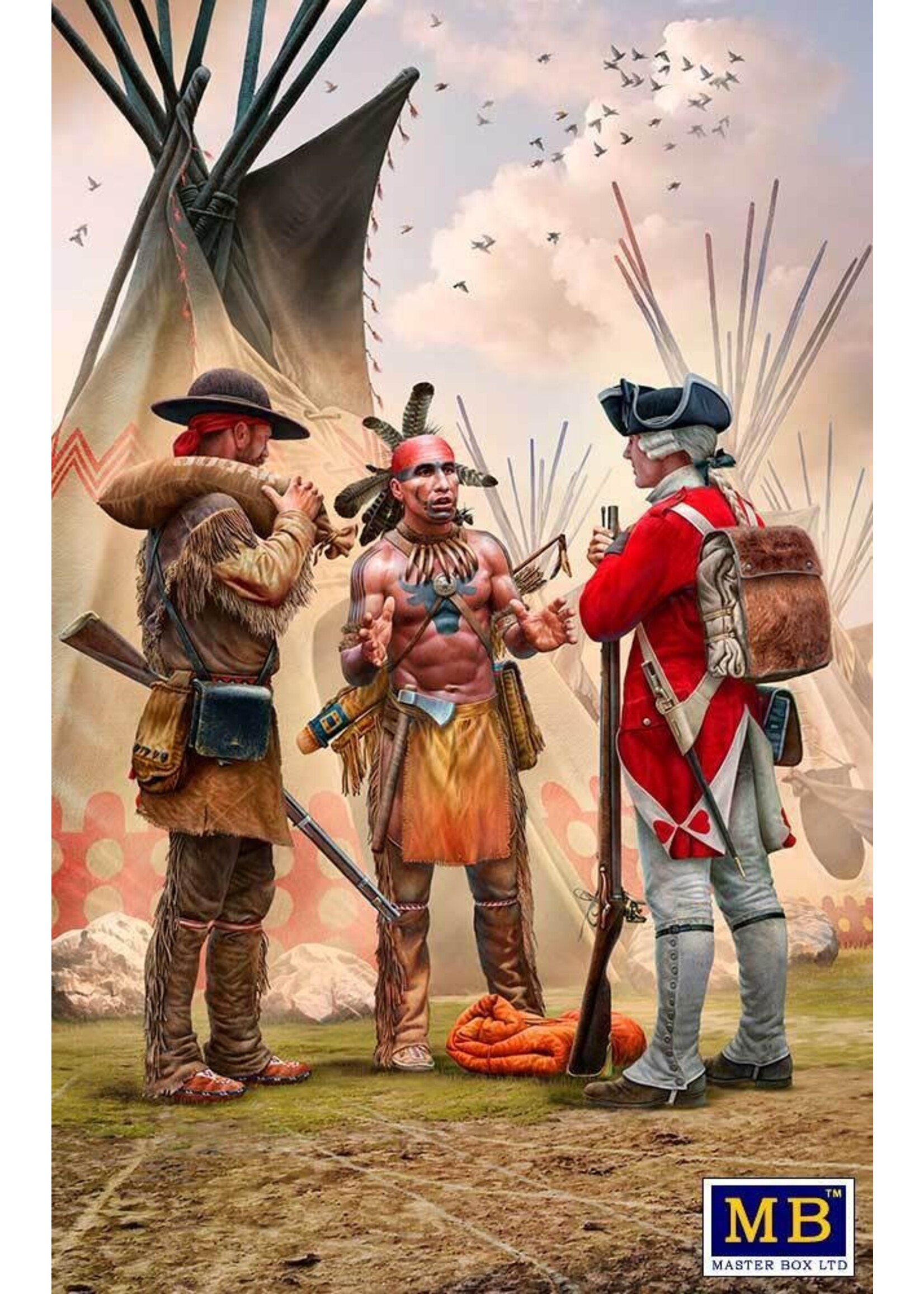 Master Box ***MSTBX35222 Fair Exchange Indian Wars Series Kit 4 (1/35)