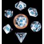 FanRoll Dice RPG 41032 7pc Mini Marble/Blue