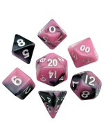FanRoll Dice RPG 473 7pc Mini Pink-Black/Gold