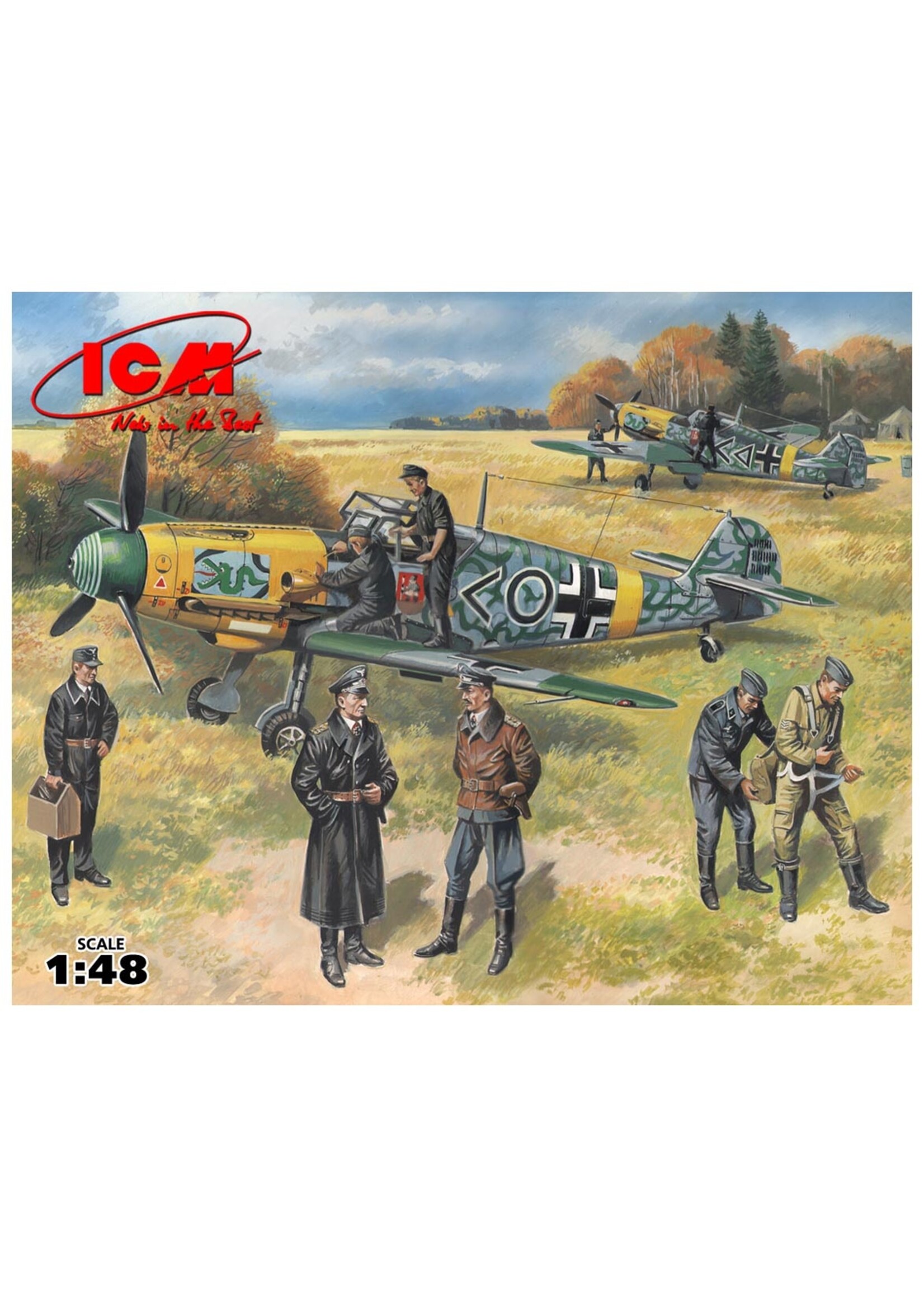 ICM ***ICM48803 BF109F-2 with German Pilots and Ground Personnel (1/48)