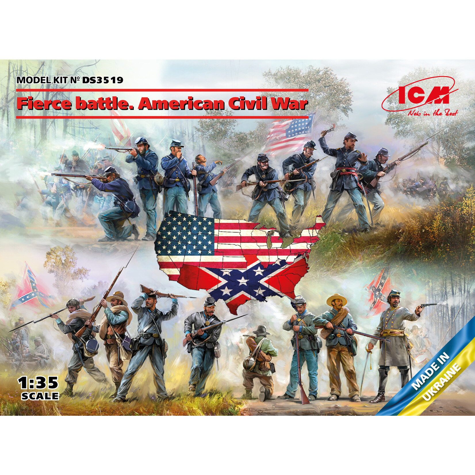 ICM ICMDS3519 Fierce Battle American Civil War Set #2 (1/35)