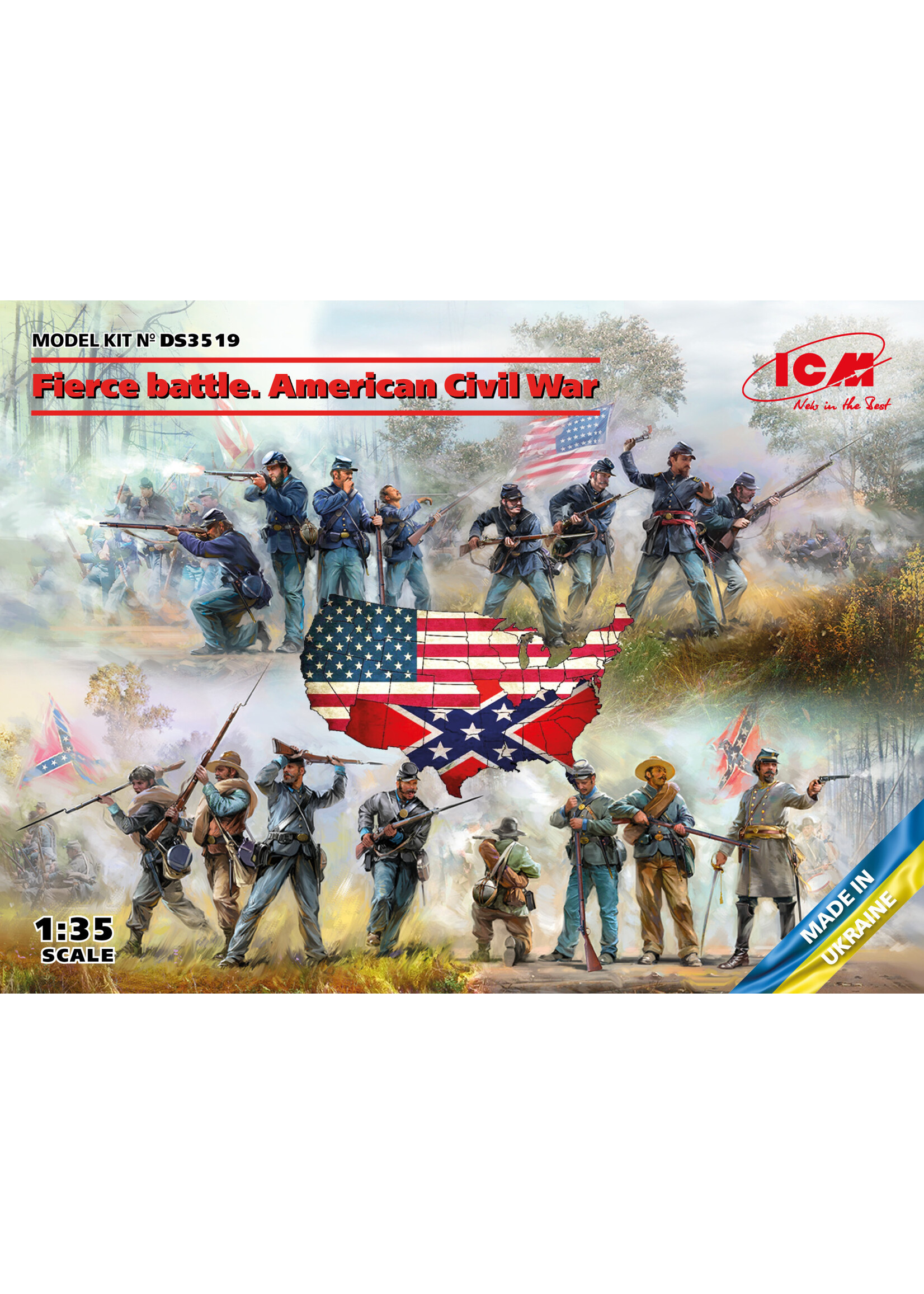 ICM ICMDS3519 Fierce Battle American Civil War Set #2 (1/35)