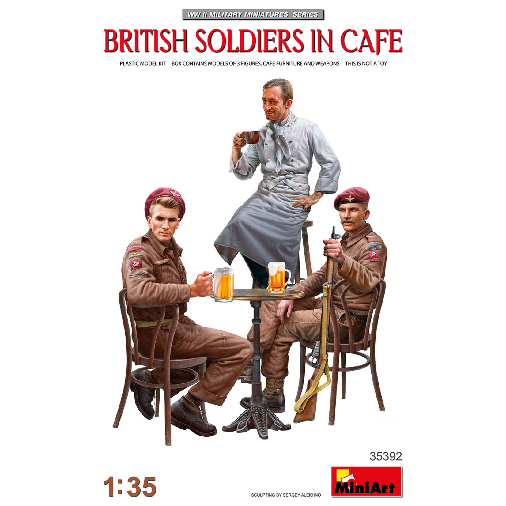 MiniArt MIART35392 British Soldiers in Cafe (1/35)