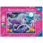 Ravensburger RAV12980 Glitter Unicorn (Puzzle100)