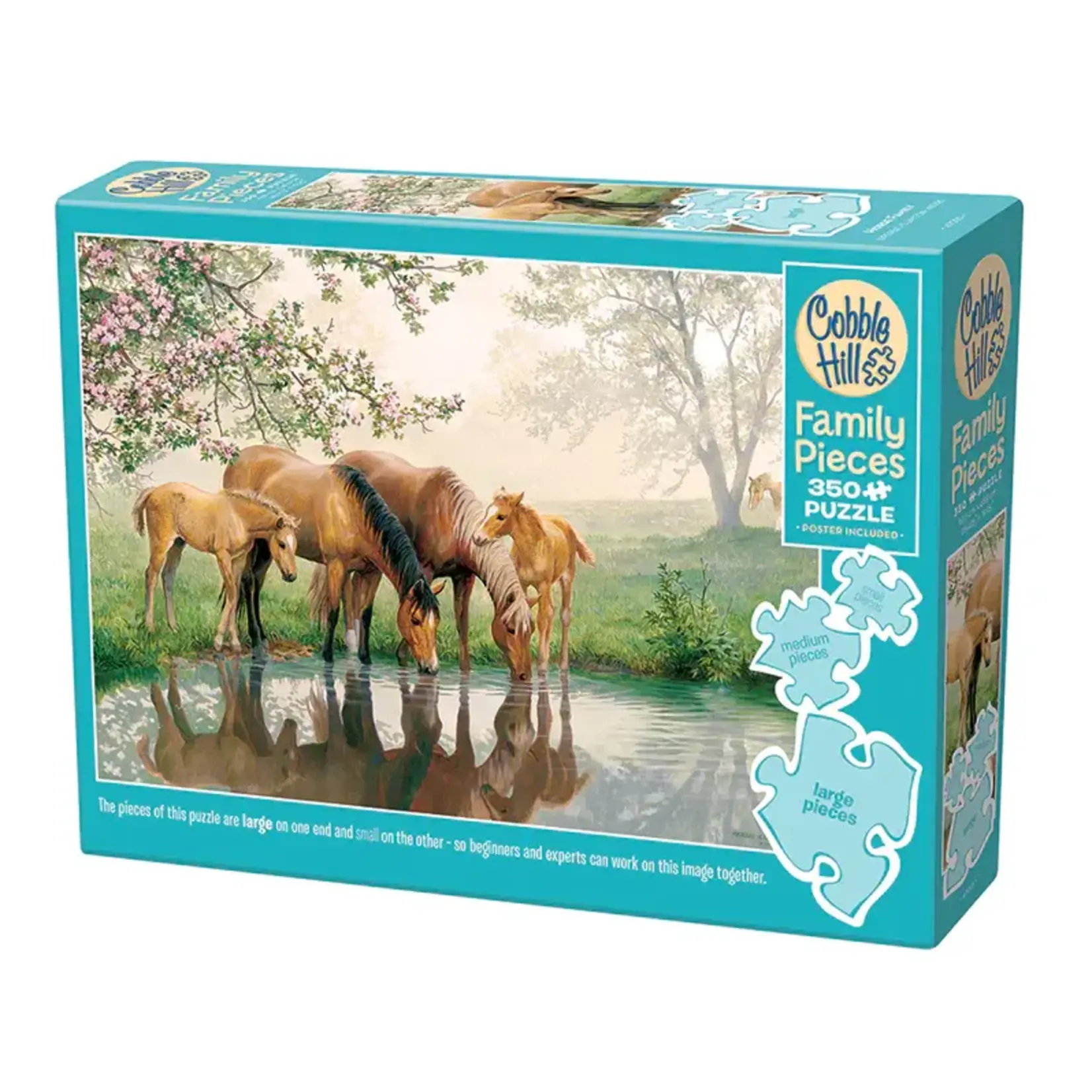 Cobble Hill CH47025 Horse Family (Puzzle350)
