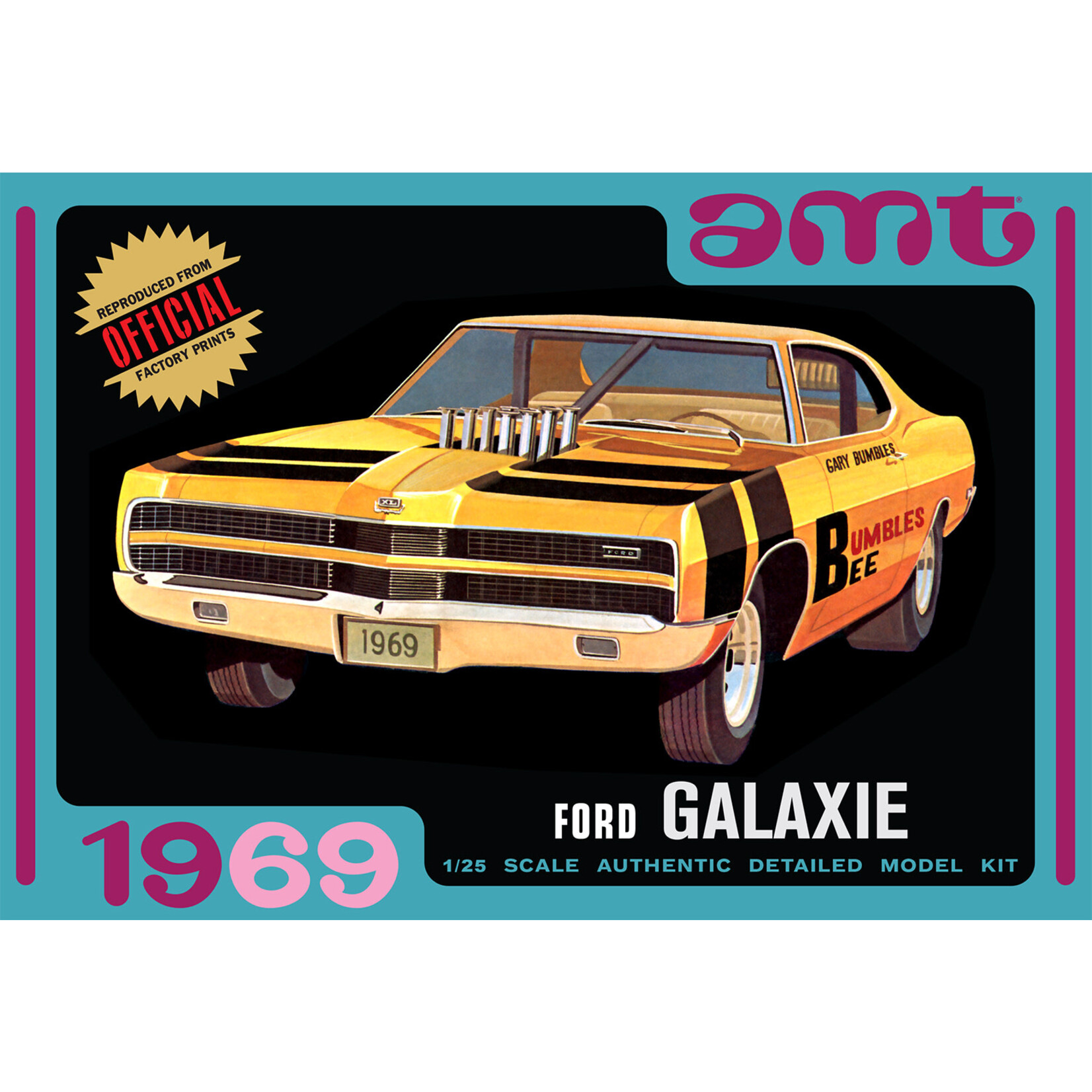 AMT AMT1373 1969 Ford Galaxie Hardtop (1/25)