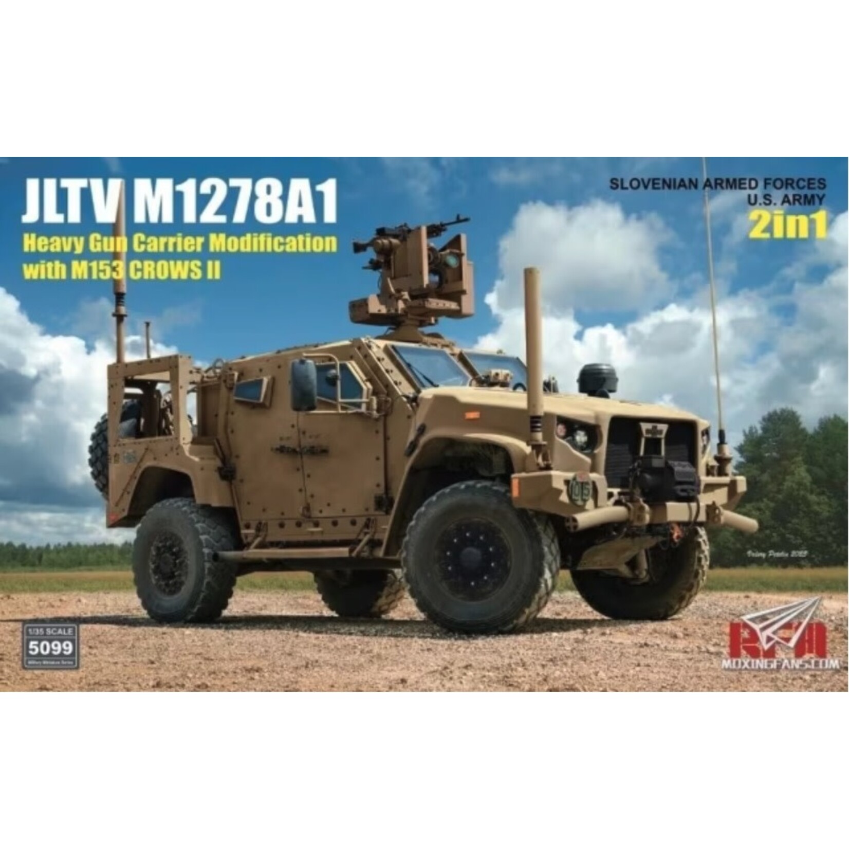 Rye Field Model RFMRM5099 JLTV M1278A HGC Mod with M153 Crows I (1/35)