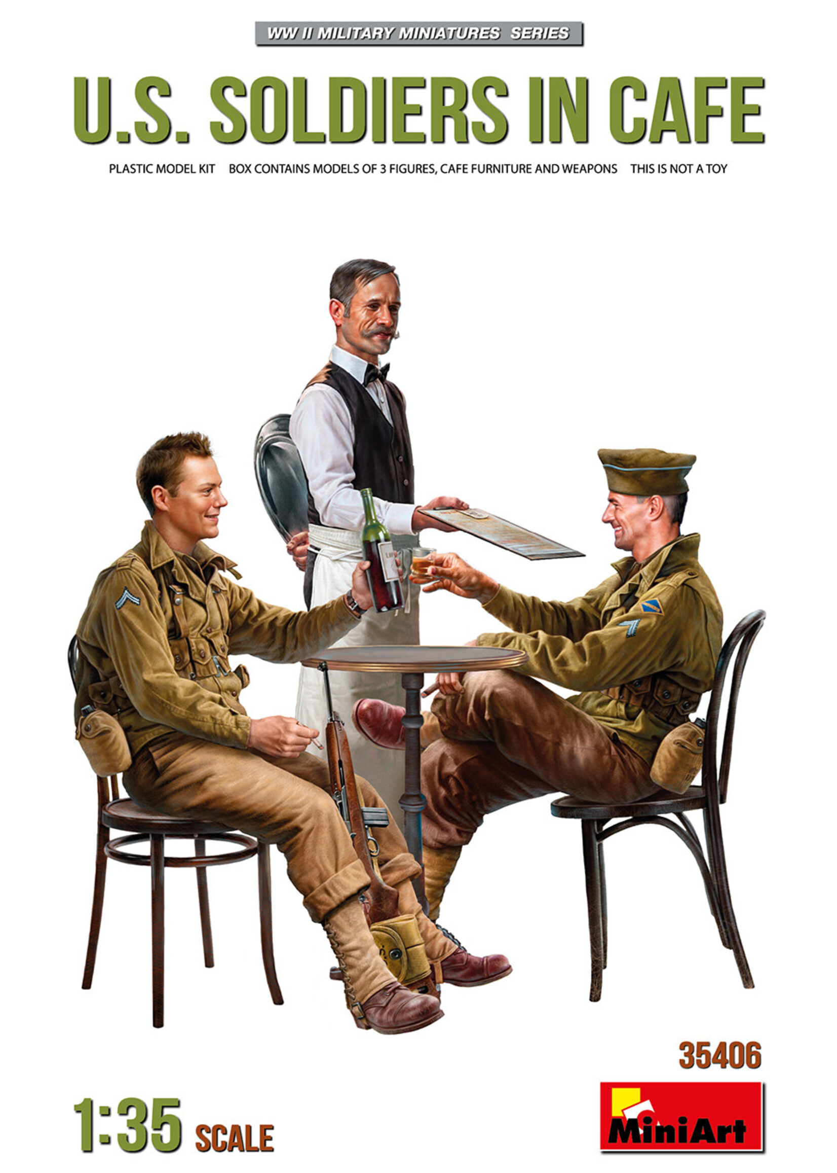 MiniArt ***MIART35406 US Soldiers in Cafe (1/35)