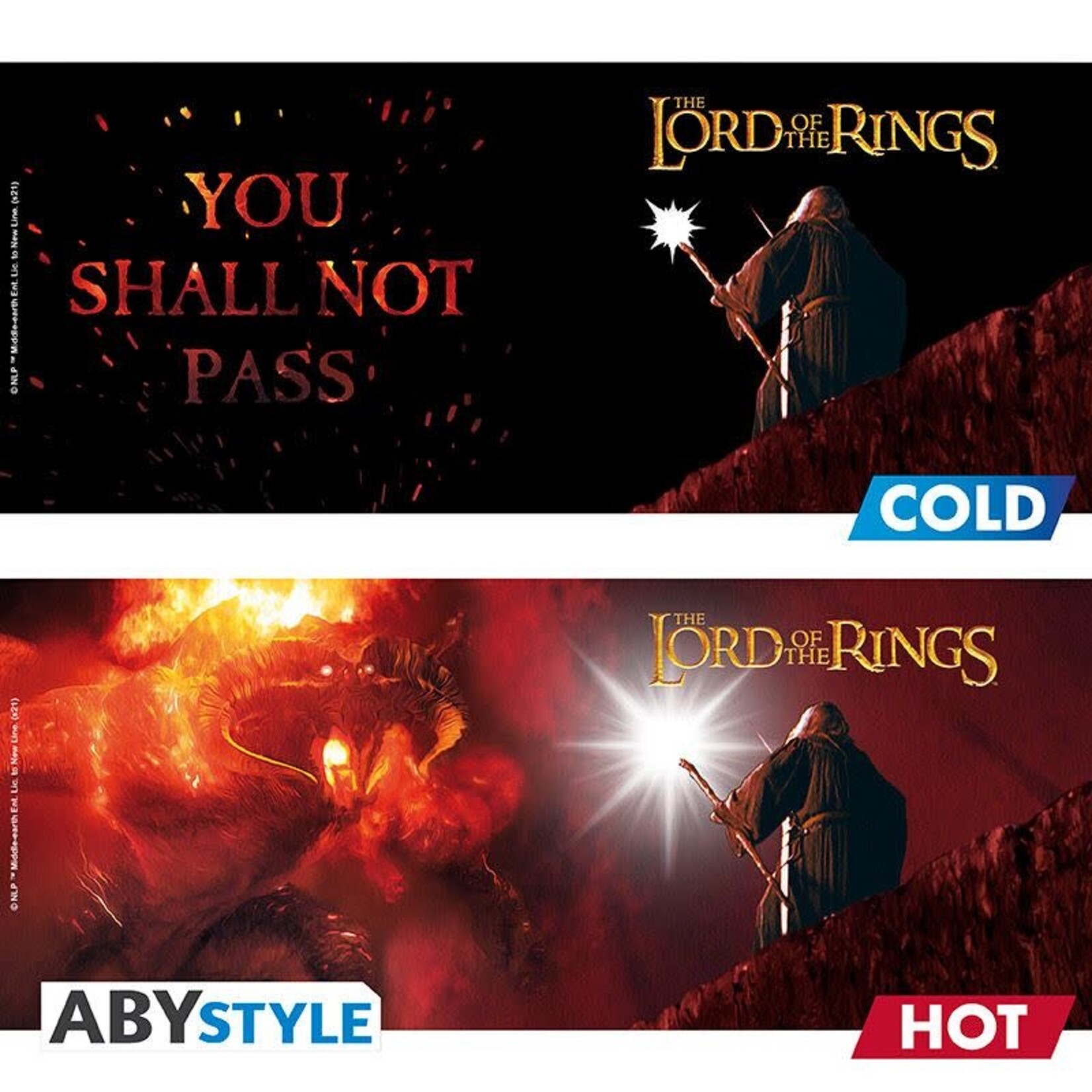 Abysse Ceramic Mug Heat Change Lord of the Rings You Shall Not Pass