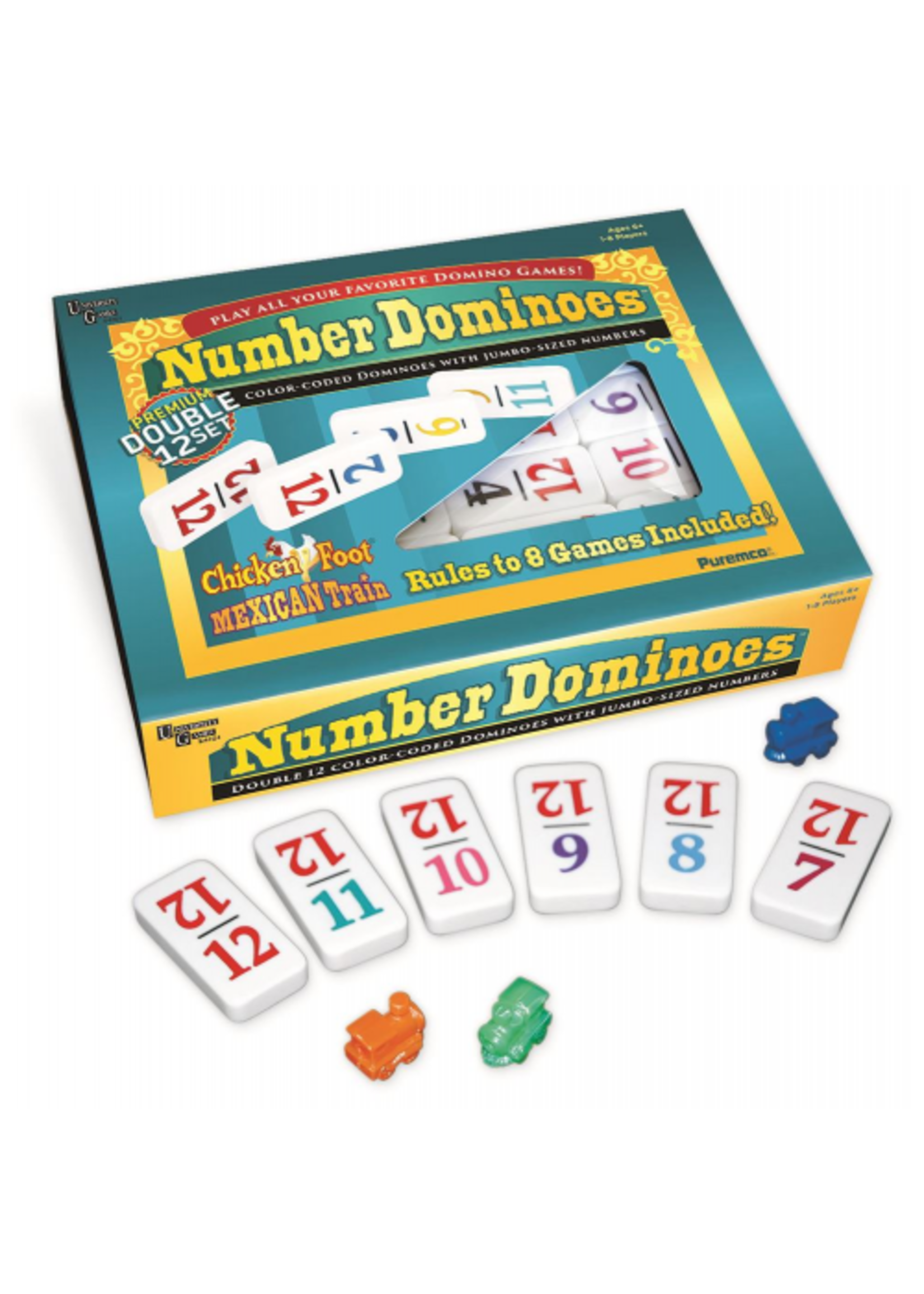 ***Dominoes Double 12 Color Number