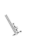 Plastruct PLA90672 Styrene HO Scale Ladder