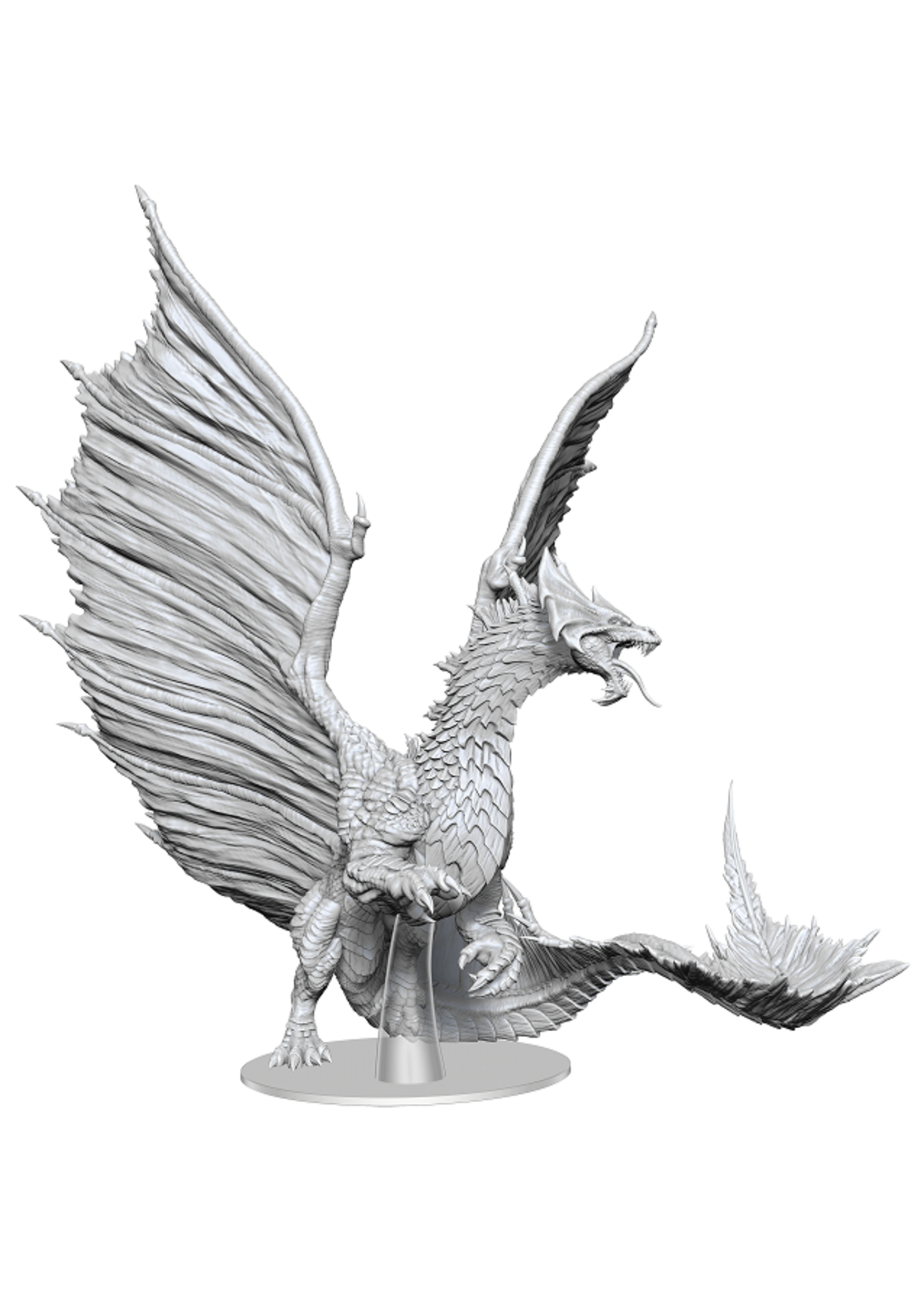 WizKids WK90604 DND Icons Adult Brass Dragon UnPainted