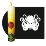 Infinite Black Dice Tube Ritual Candle Brand of Cthulhu