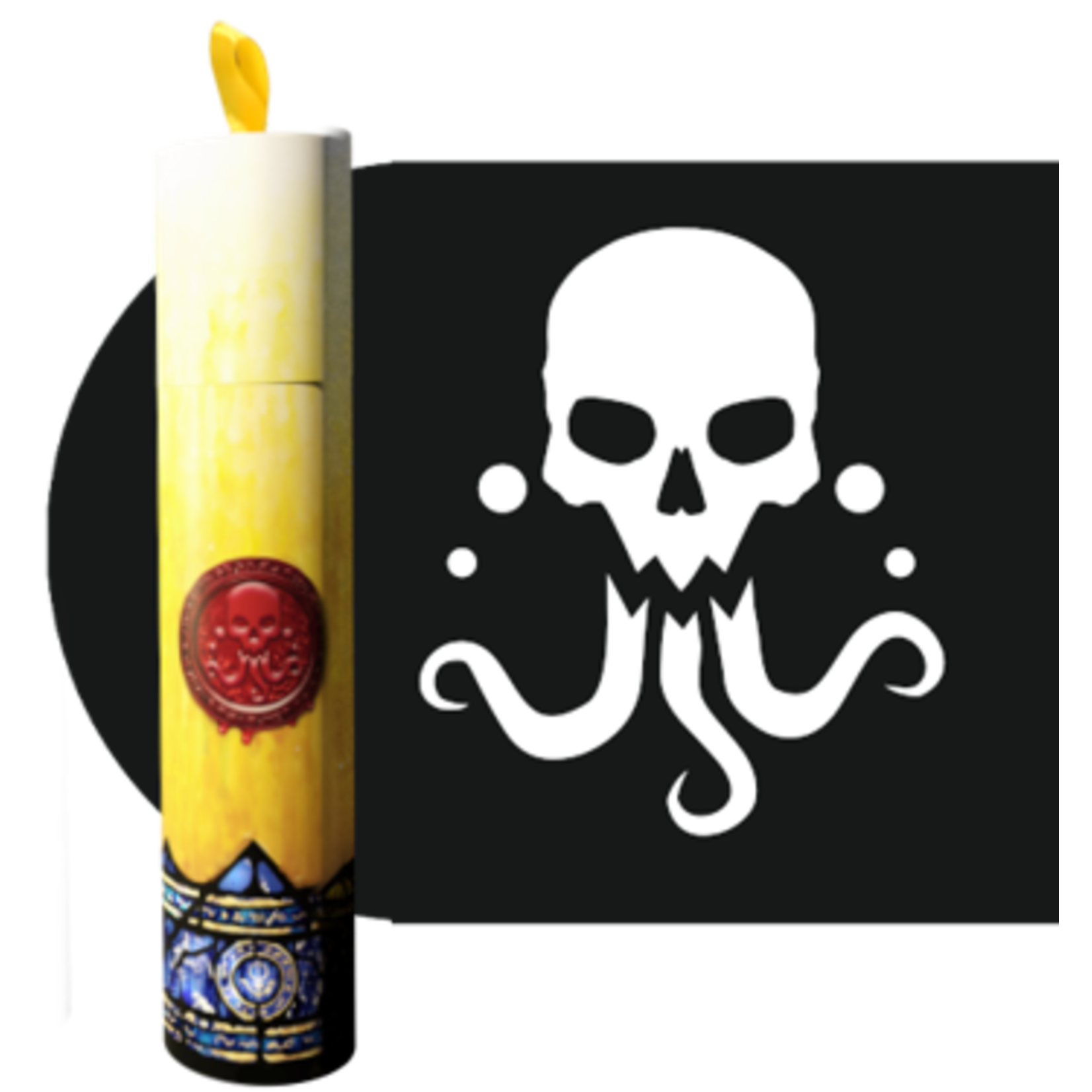 Infinite Black Dice Tube Ritual Candle Seal of Yog Sothoth