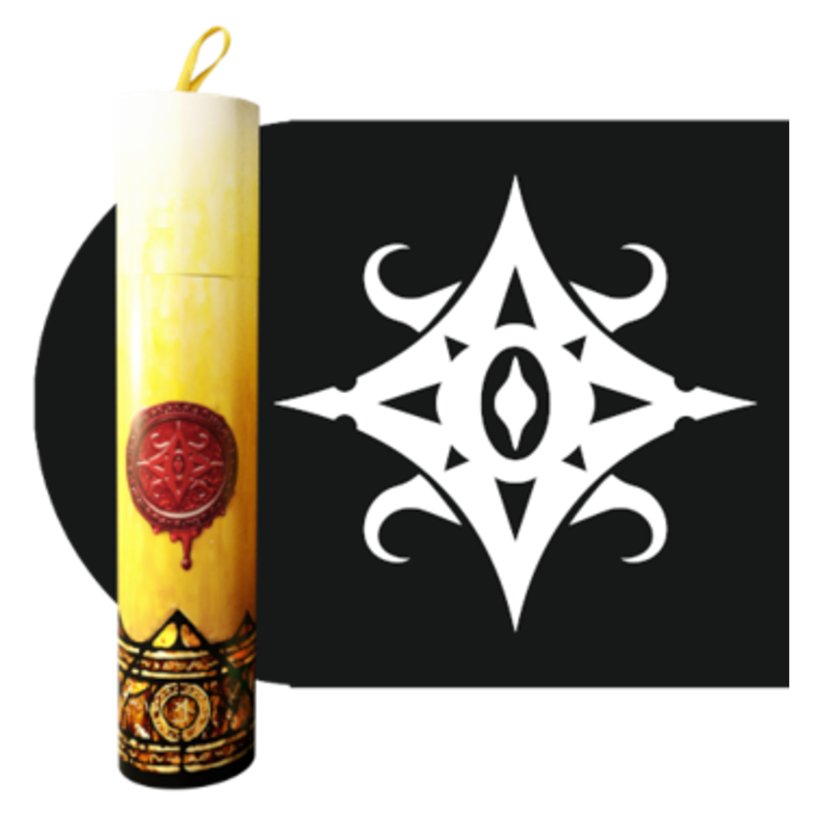Infinite Black Dice Tube Ritual Candle Star of Azathoth