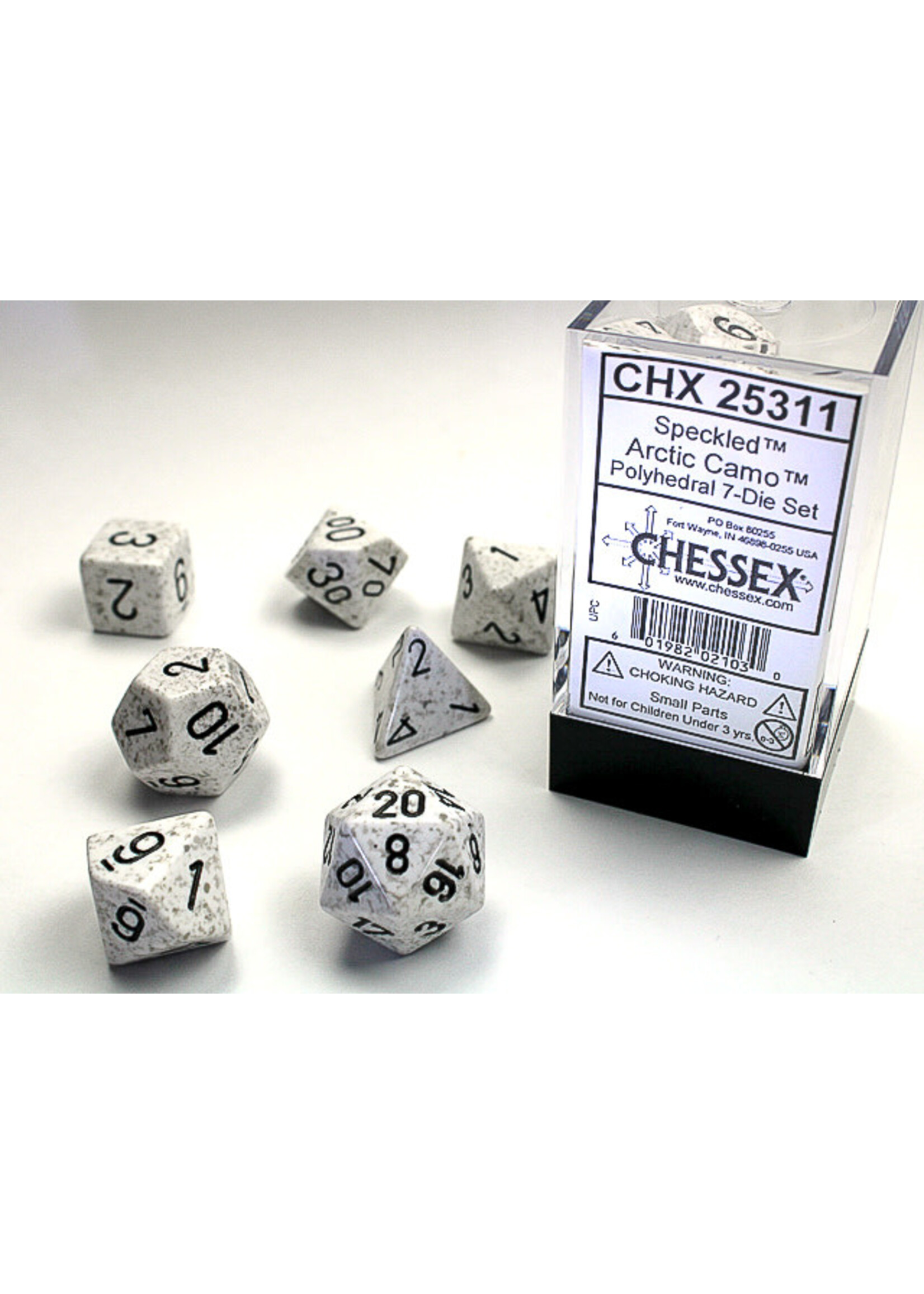 Chessex Dice RPG 25311 7pc Speckled Arctic Camo